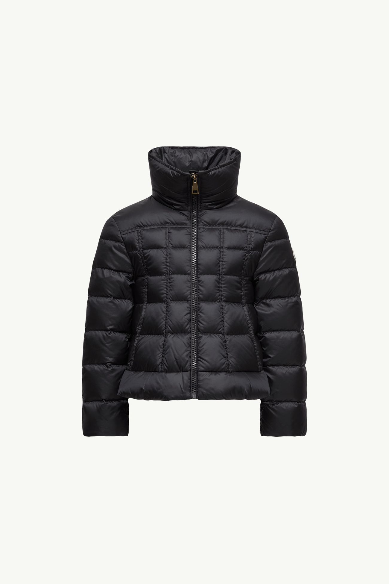 Piumino corto Ayfer con trapuntatura a quadri Bambina Blu Navy Moncler 0