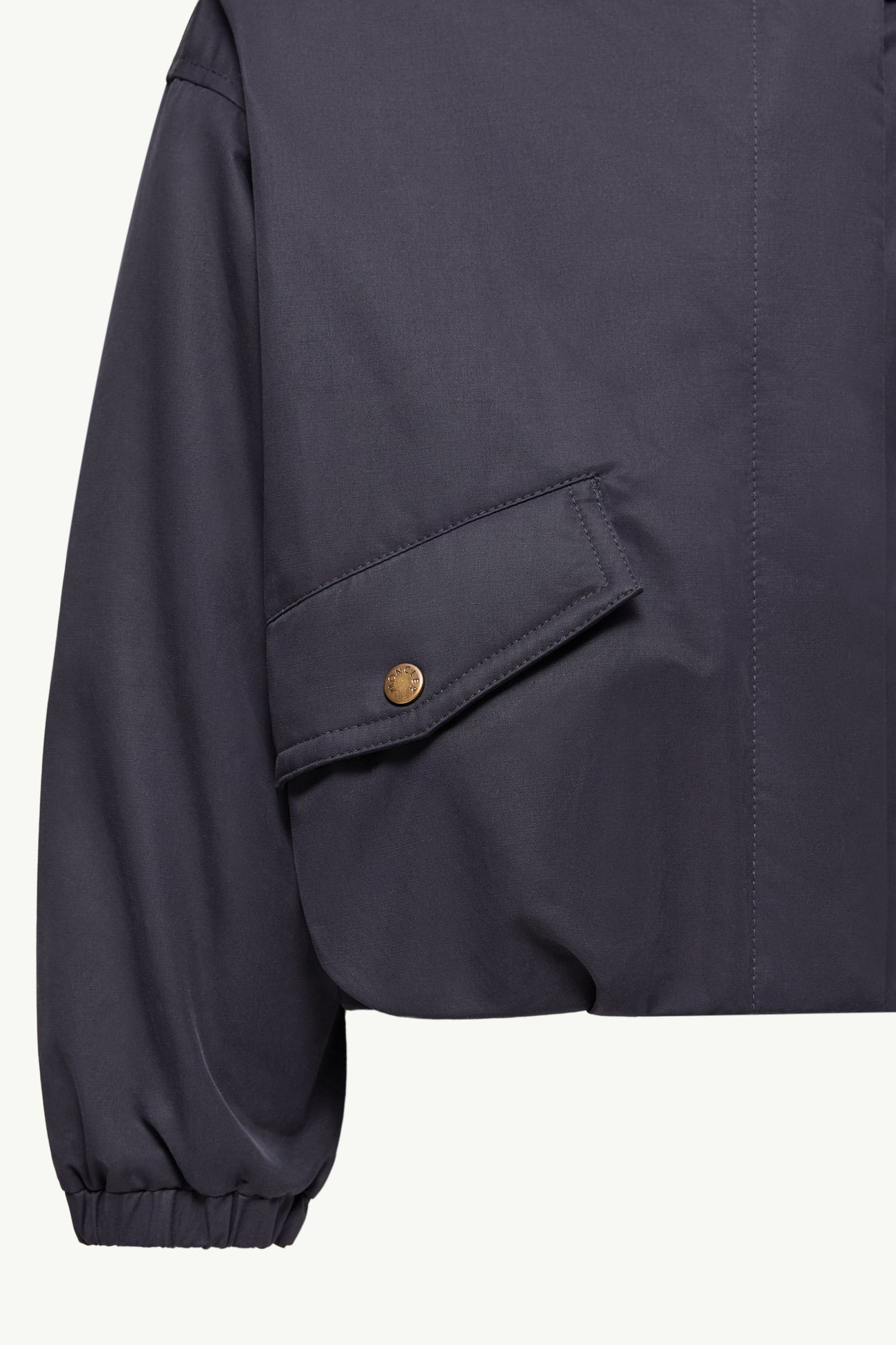 Piumino Eucalyptus Con Cappuccio Bambina Blu Navy Moncler 4