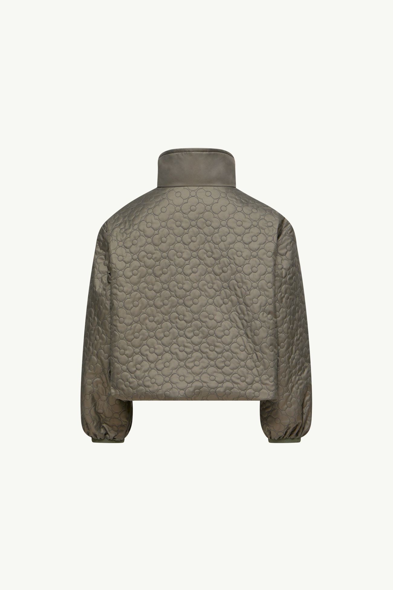 Kamelya 플로럴 퀼팅 패딩 재킷 키즈 여아 올리브 그린 Moncler 3