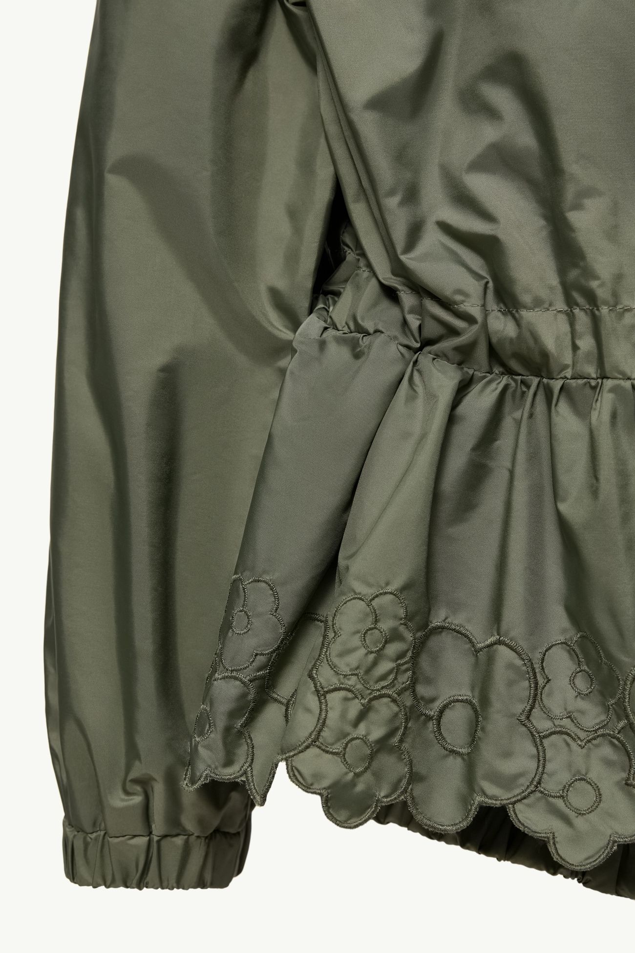 Manolya女童花卉刺绣连帽风衣夹克外套 女童 橄榄绿 Moncler 4