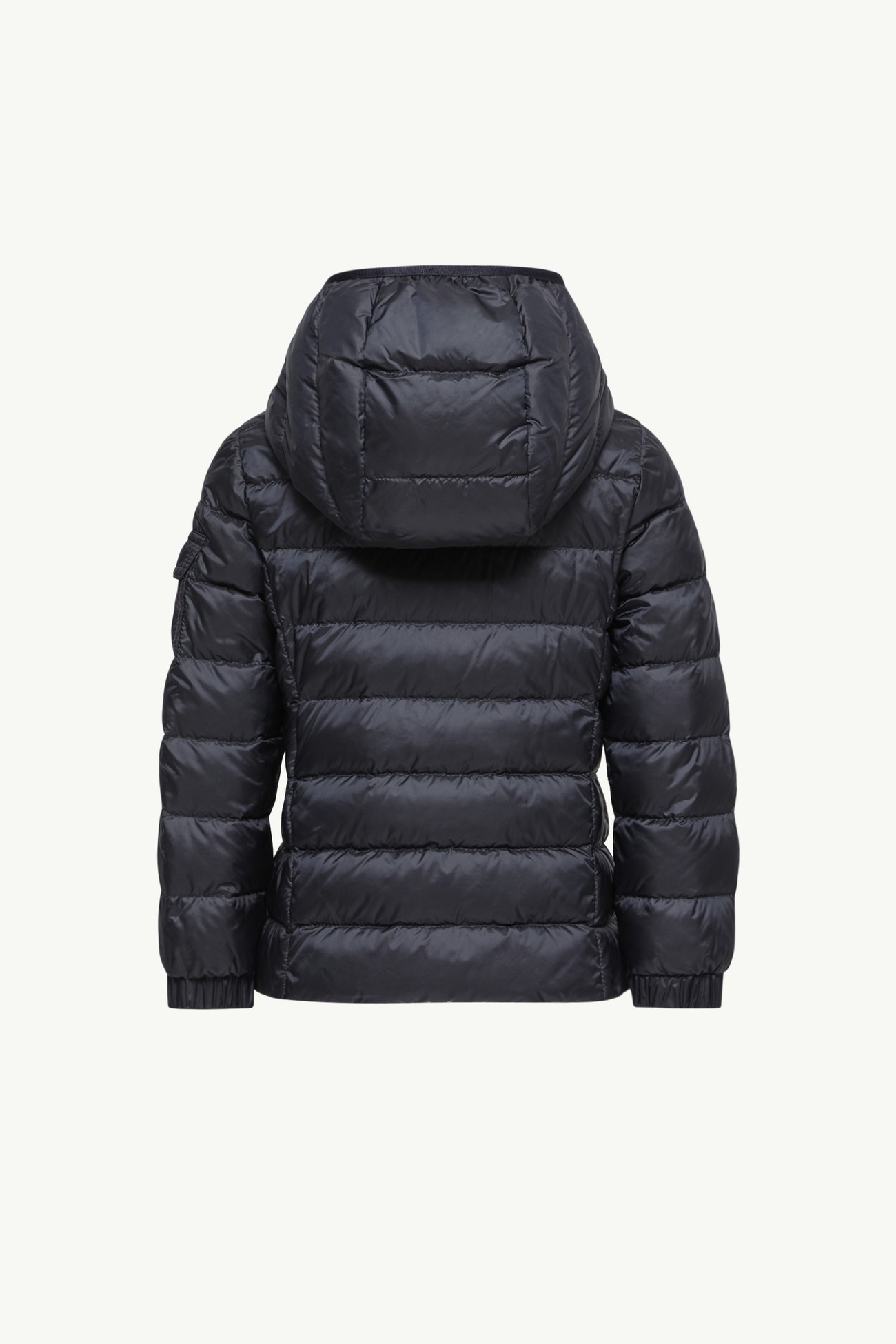 Gles Hooded Down Jacket Girl Navy Blue Moncler 3