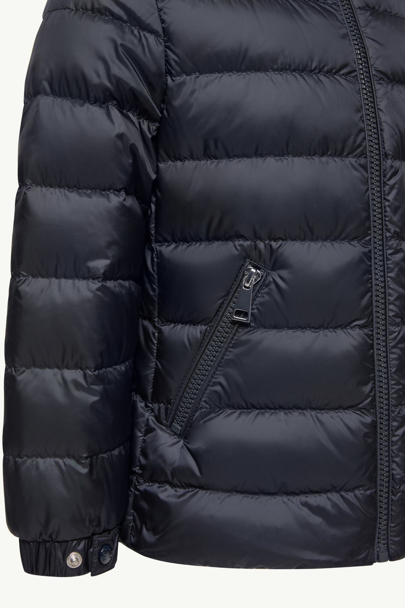 Piumino Gles con cappuccio Bambina Blu Navy Moncler 4