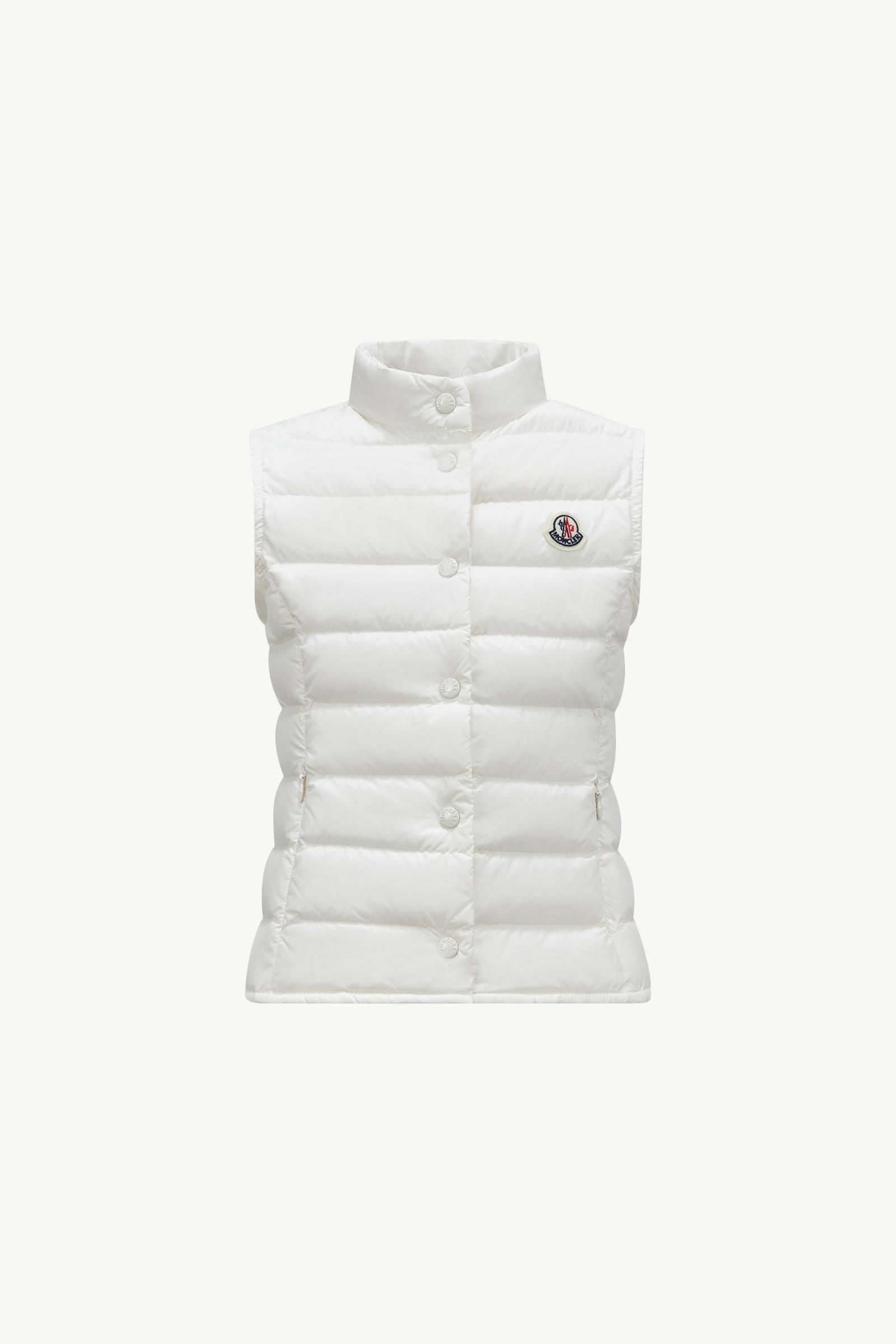 Liane Packable Down Gilet Girl White Moncler