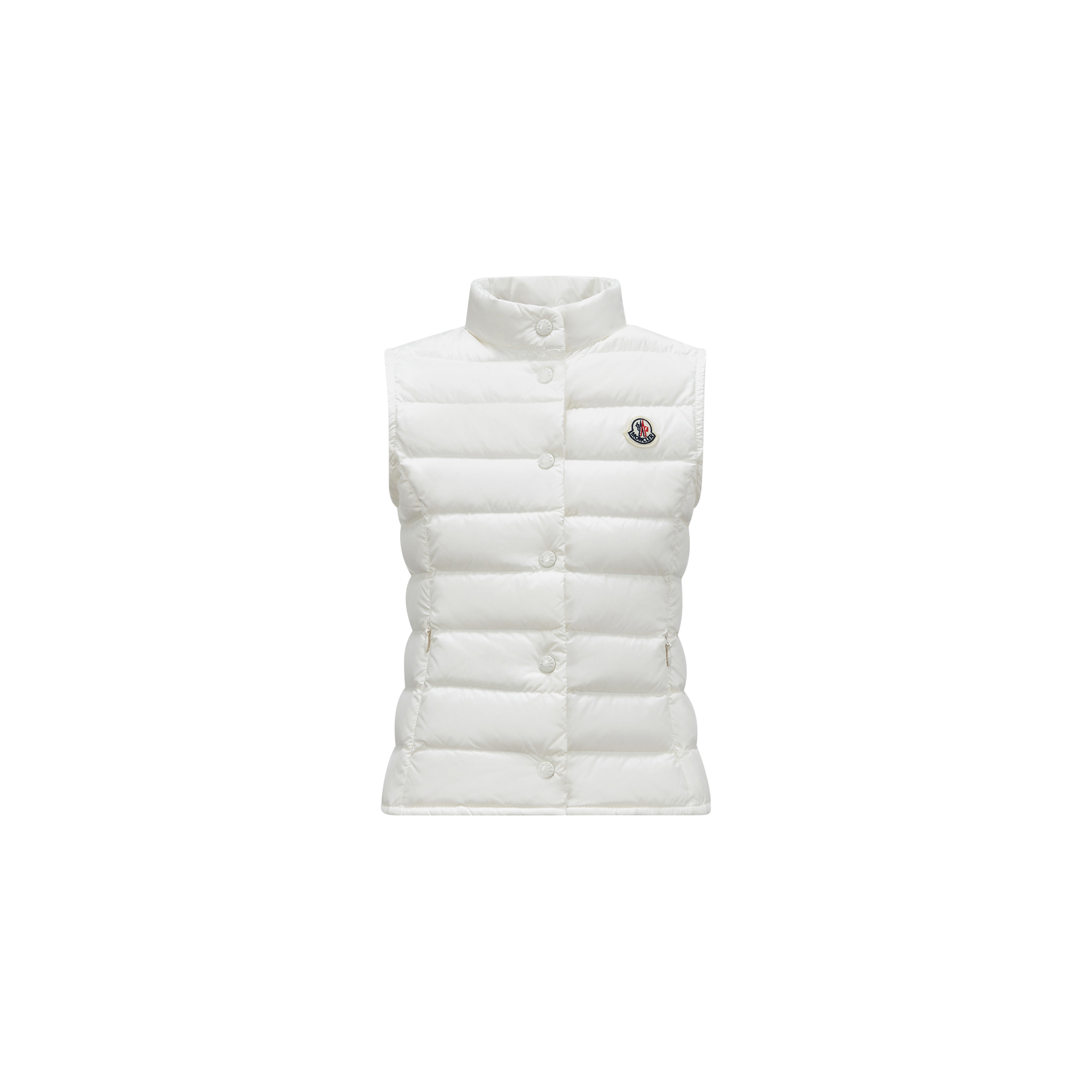Moncler  Liane Packable Down Gilet for Girls in White, Size: 4Y