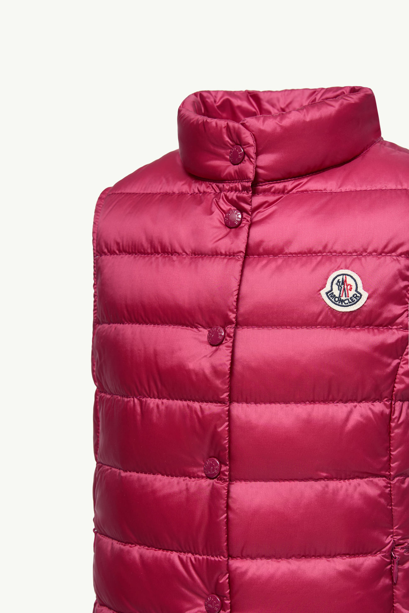 Liane可收納式羽絨背心 女童 覆盆子粉紅色 Moncler 1