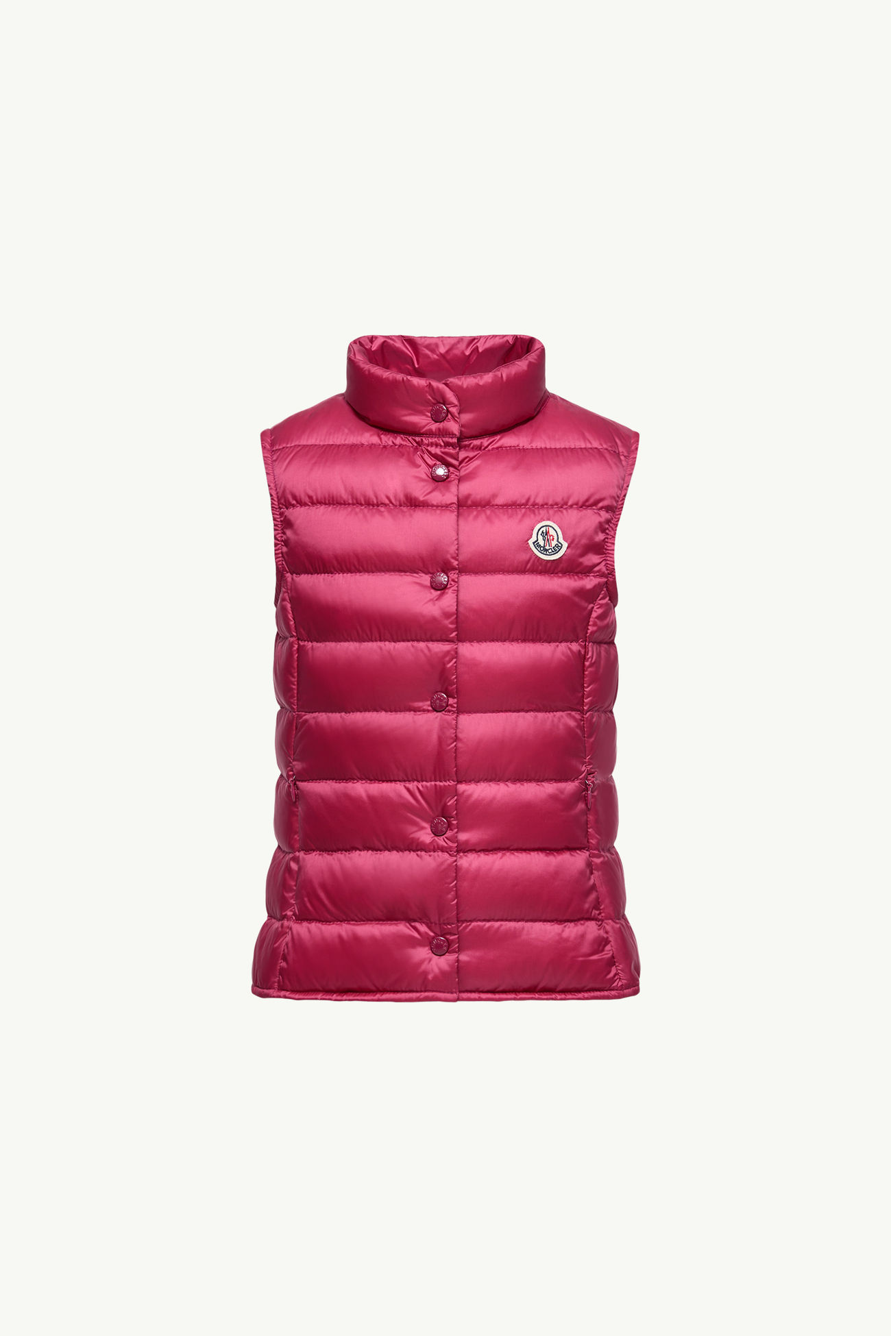 Gilet imbottito Liane ripiegabile Bambina Rosa Lampone Moncler 0