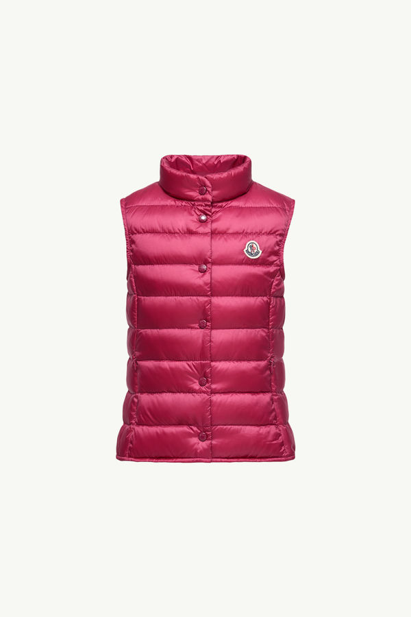 Liane Packable Down Vest Girl Raspberry Pink Moncler 0