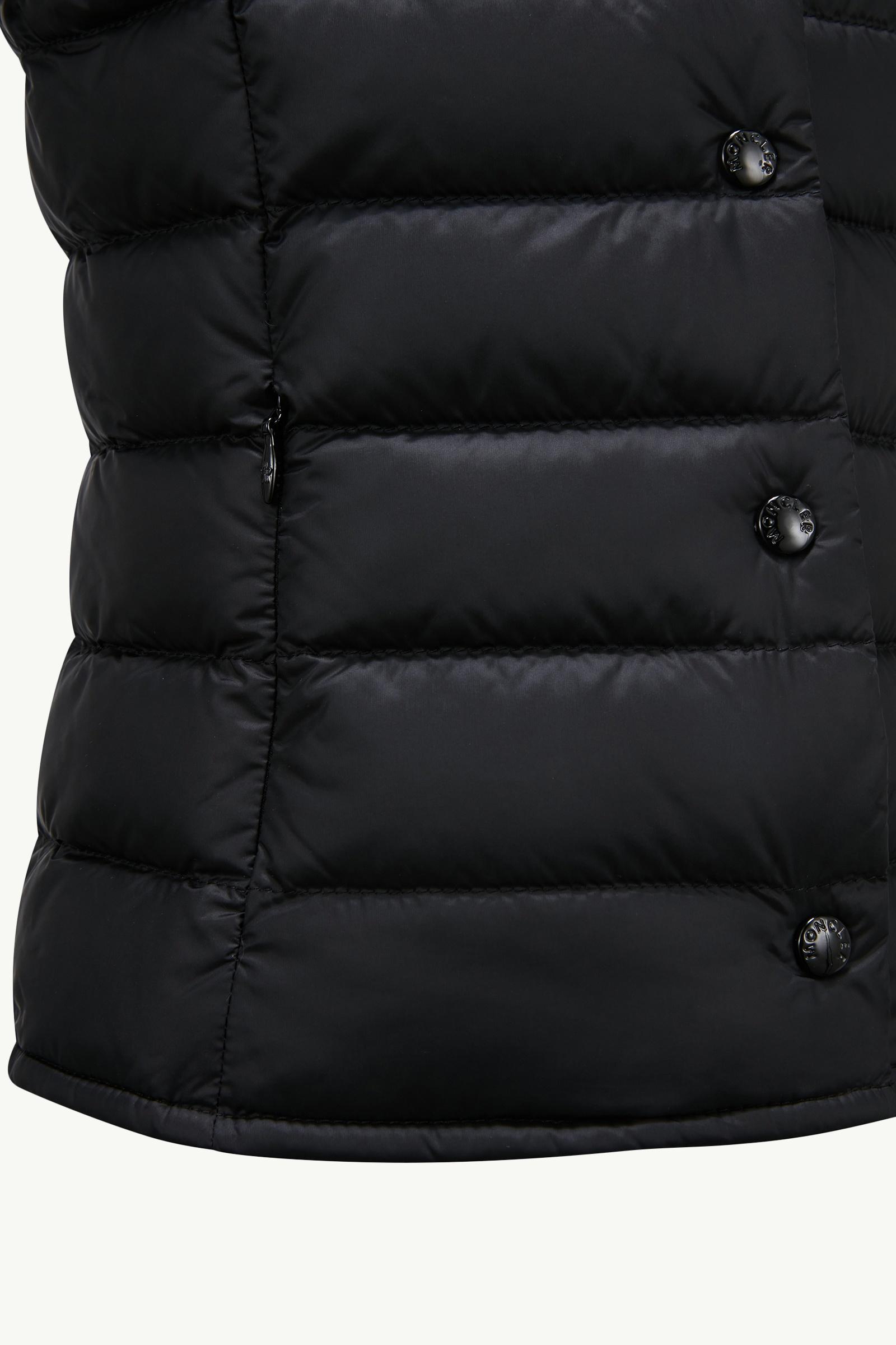 Black Liane Packable Down Vest - Down Jackets & Vests for Children