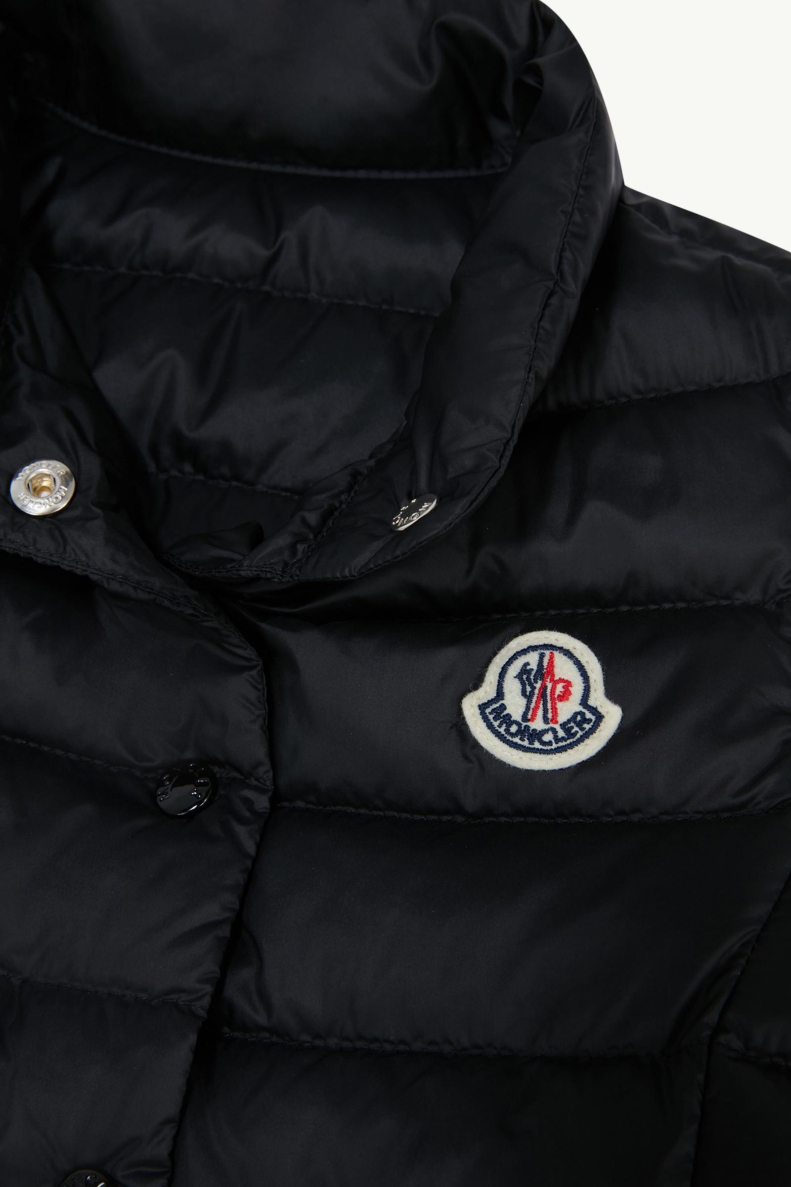 Black Liane Packable Down Vest - Down Jackets & Vests for Children