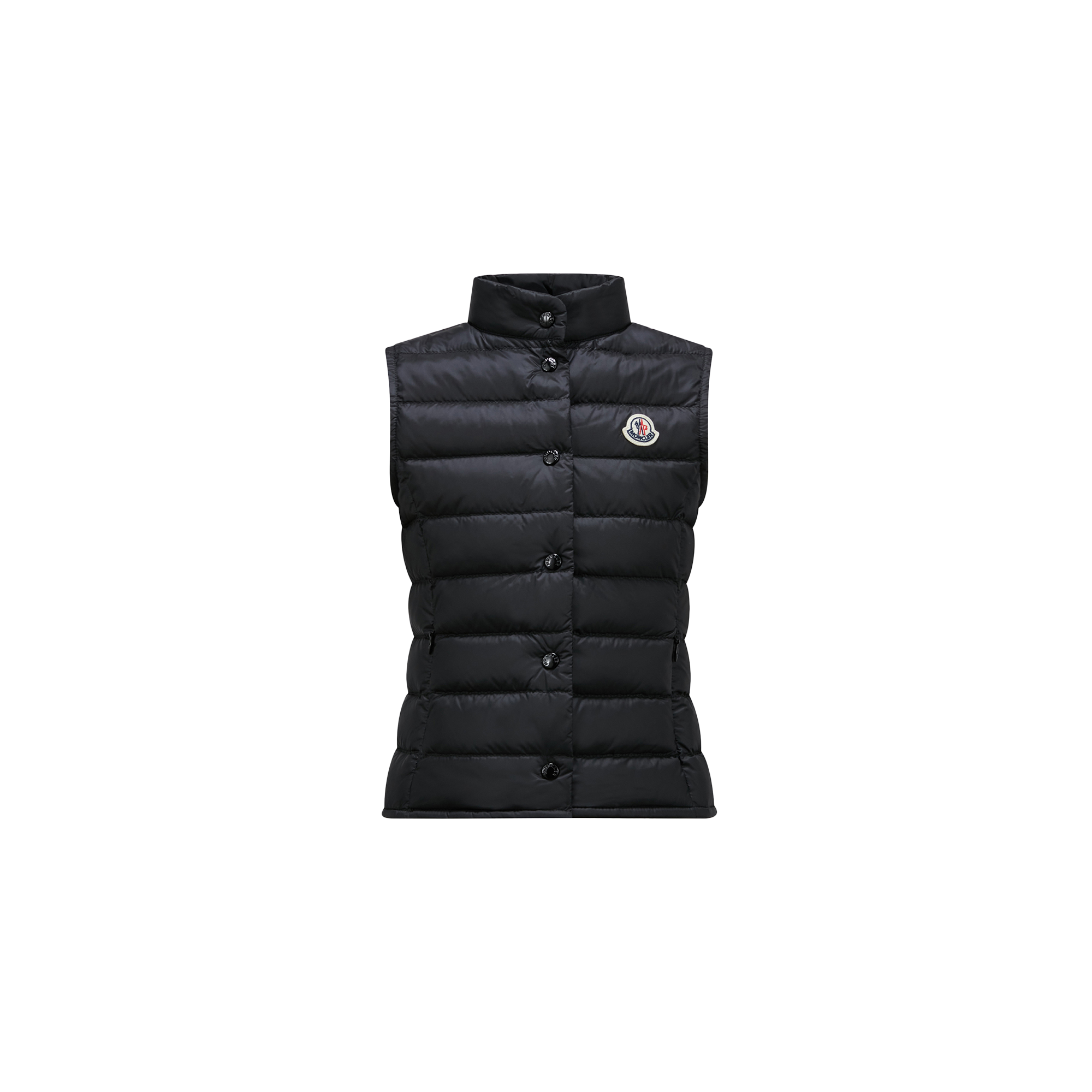 Moncler  Liane Packable Down Gilet for Girls in Black, Size: 4Y