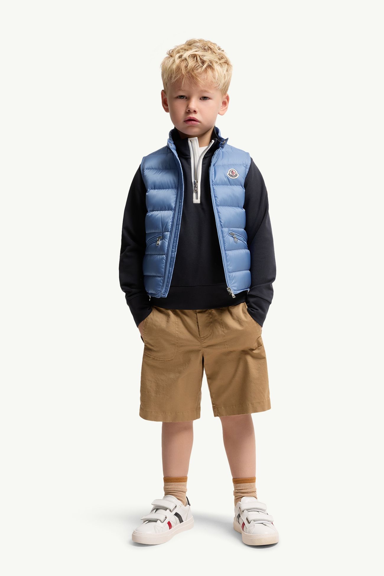 Doudoune sans manches Gui repliable Garçon Bleu clair Moncler 1