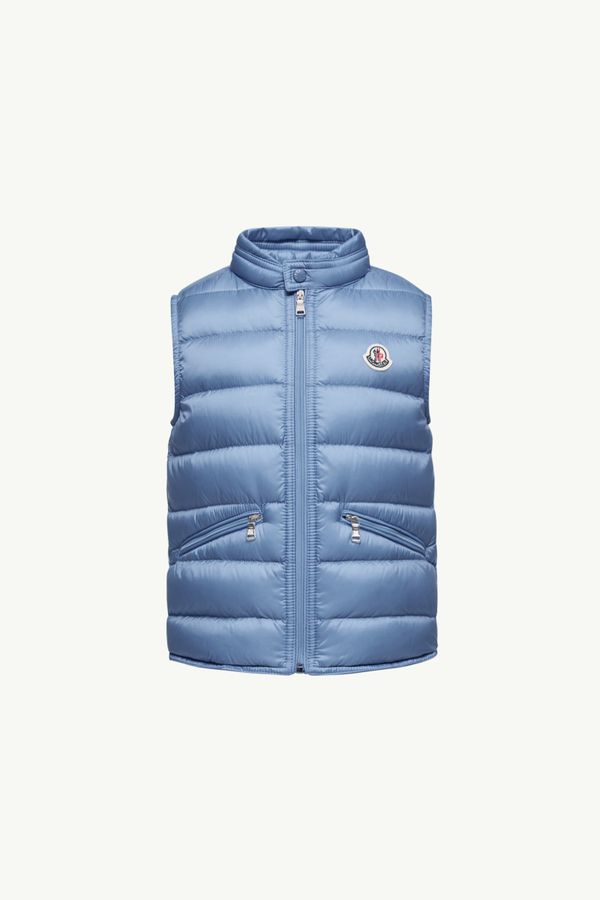 Gui Packable Down Vest Boy Light Blue Moncler 0
