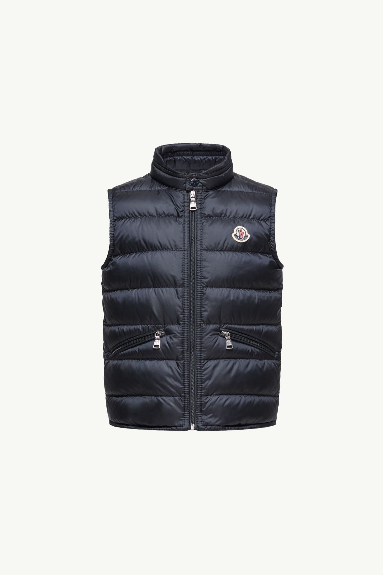 Gilet imbottito Gui ripiegabile Bambino Blu Notte Moncler 0