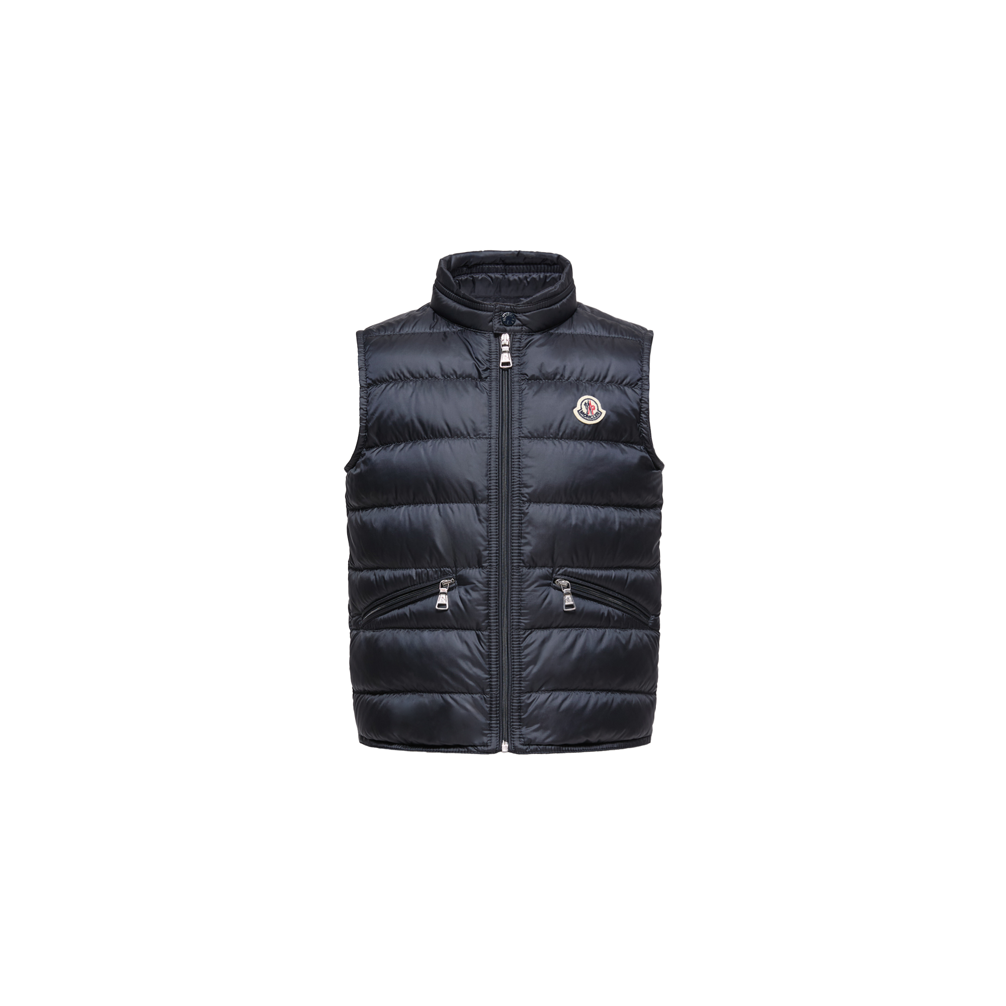Moncler  Gui Packable Down Gilet for Boys in Blue, Size: 4Y