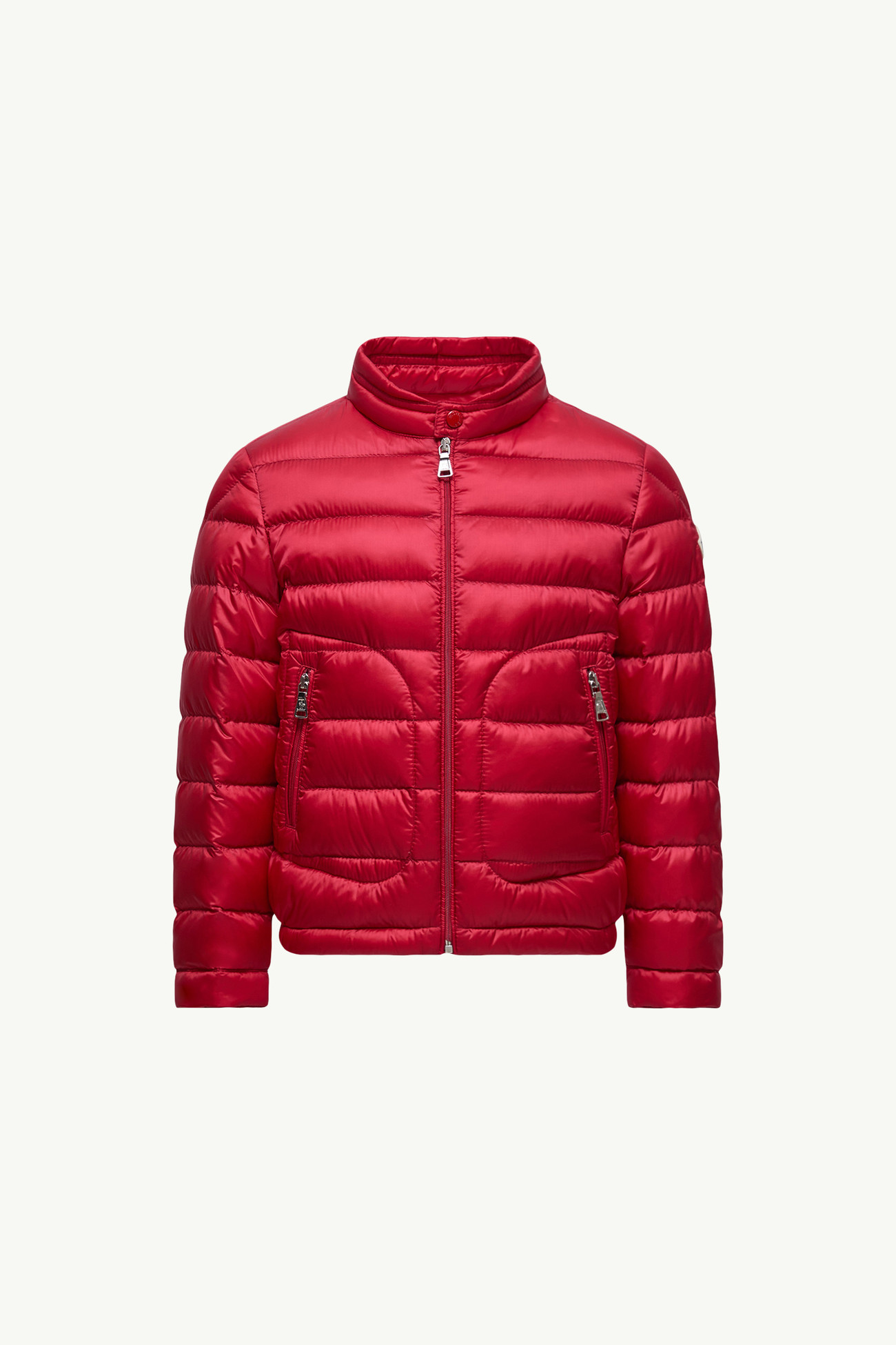 Acorus verstaubare Daunenjacke Jungen Beerenrot Moncler 0