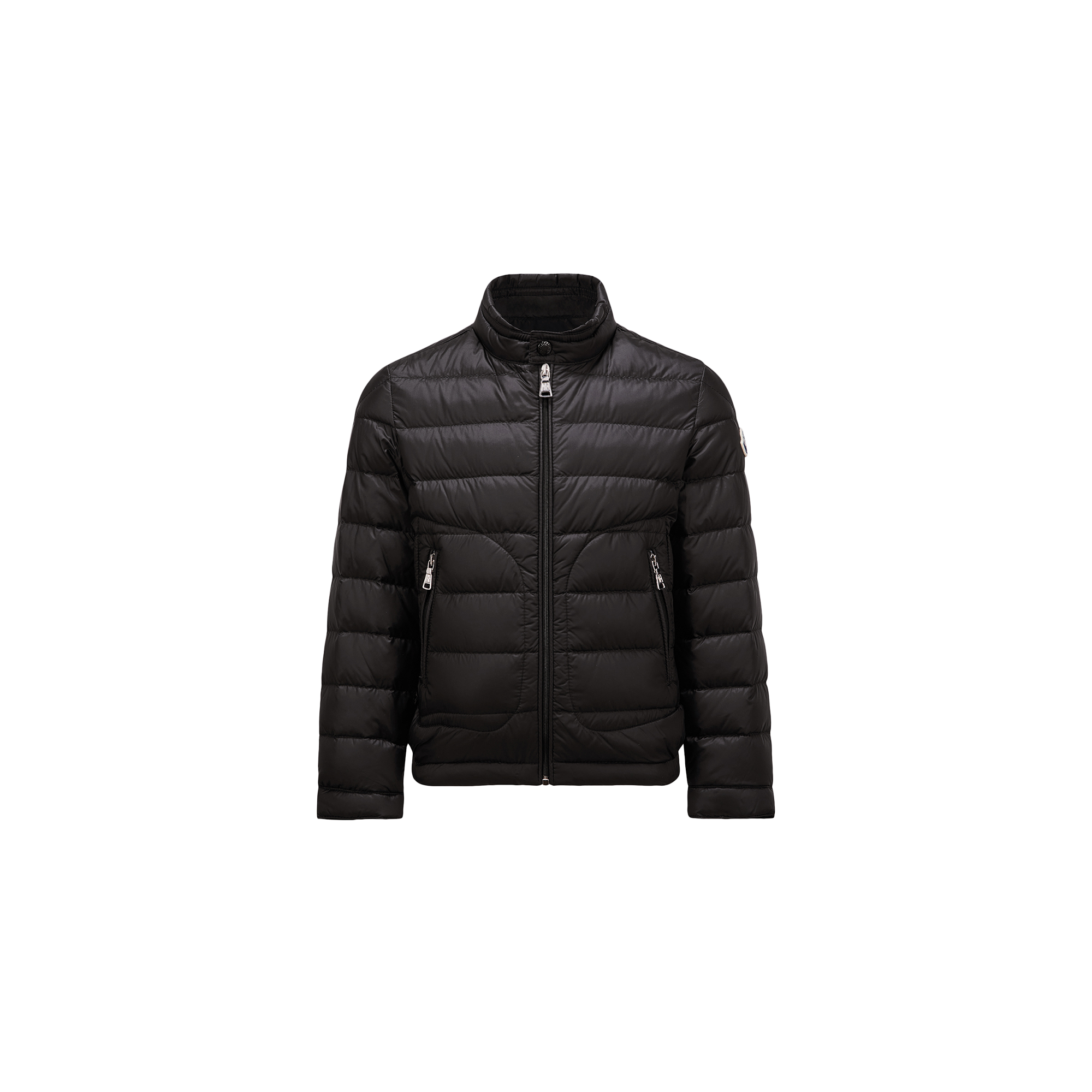 Moncler  Acorus Packable Down Jacket for Boys in Black, Size: 12Y