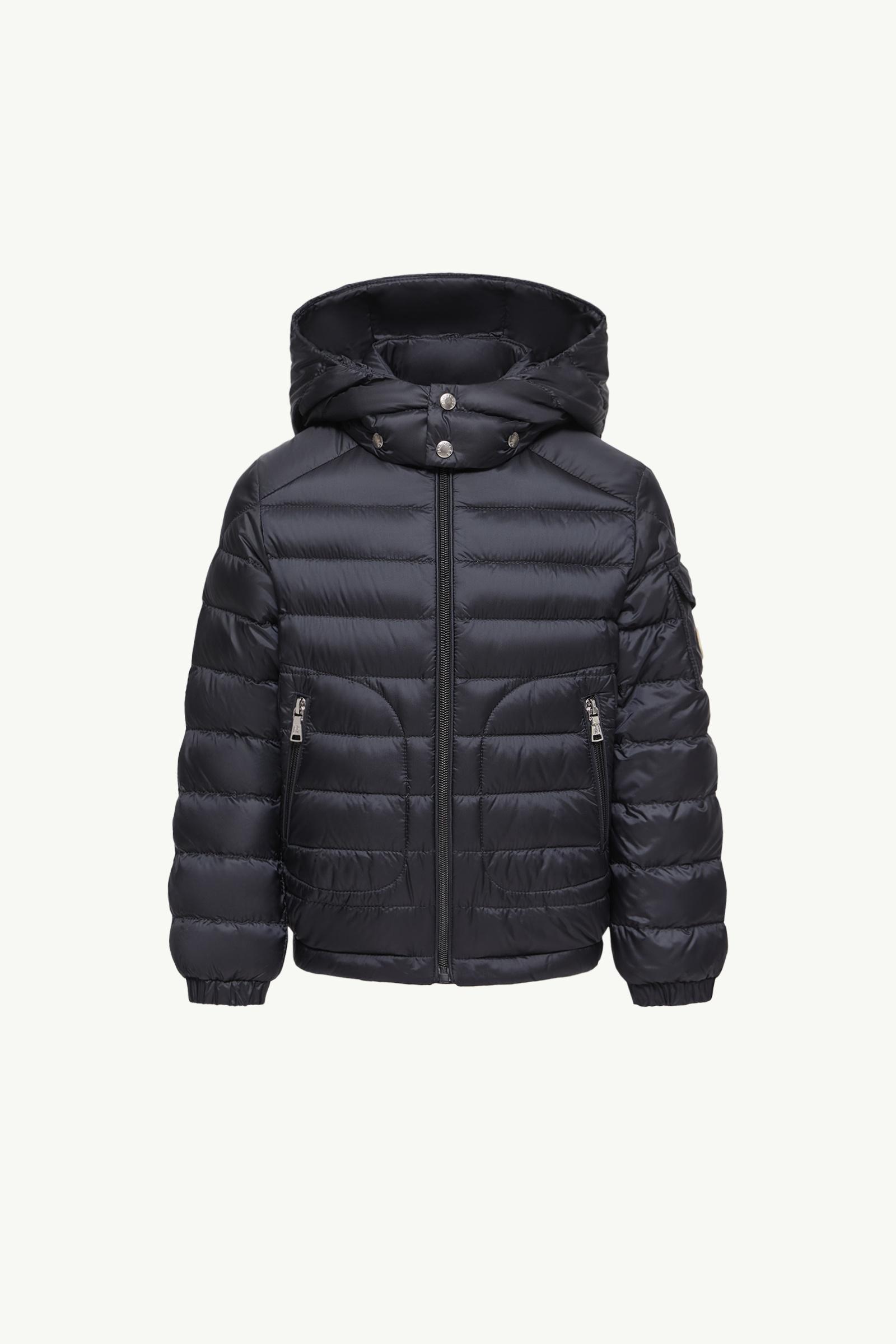 Lauros Hooded Down Jacket Boy Navy Blue Moncler