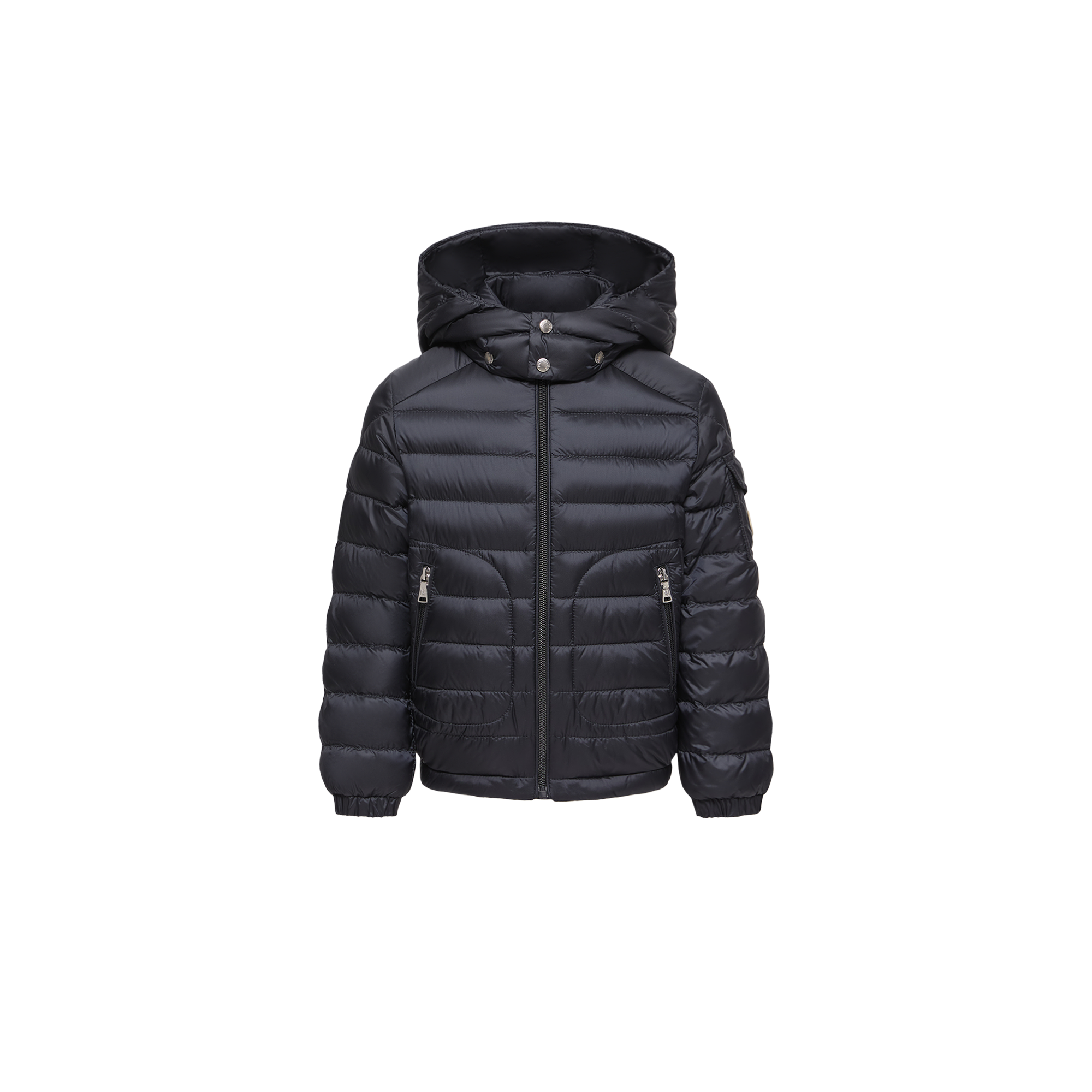 Moncler  Lauros Hooded Down Jacket for Boys in Blue, Size: 10Y
