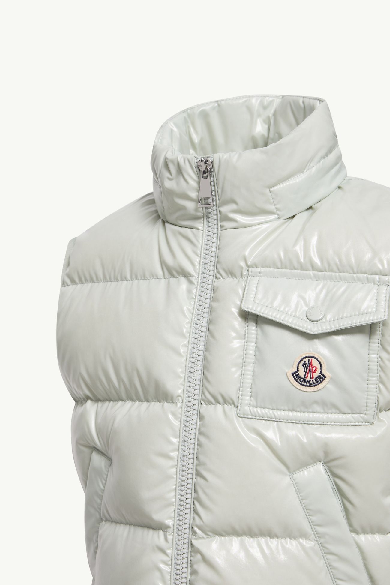 Chaleco plumífero con capucha Kamile Niña Verde Claro Moncler 2