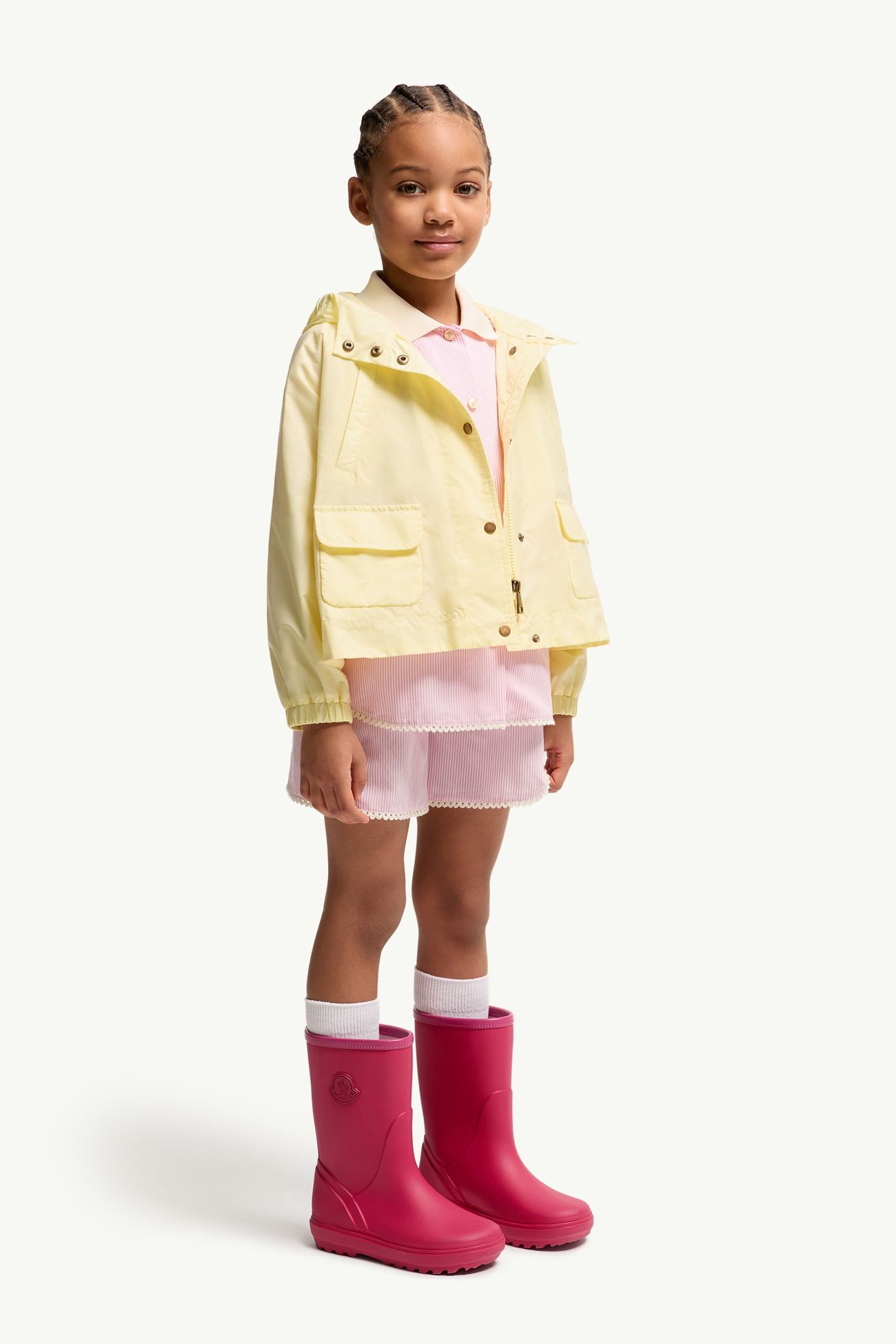 Chaqueta con capucha Suher Niña Amarillo Claro Moncler 1