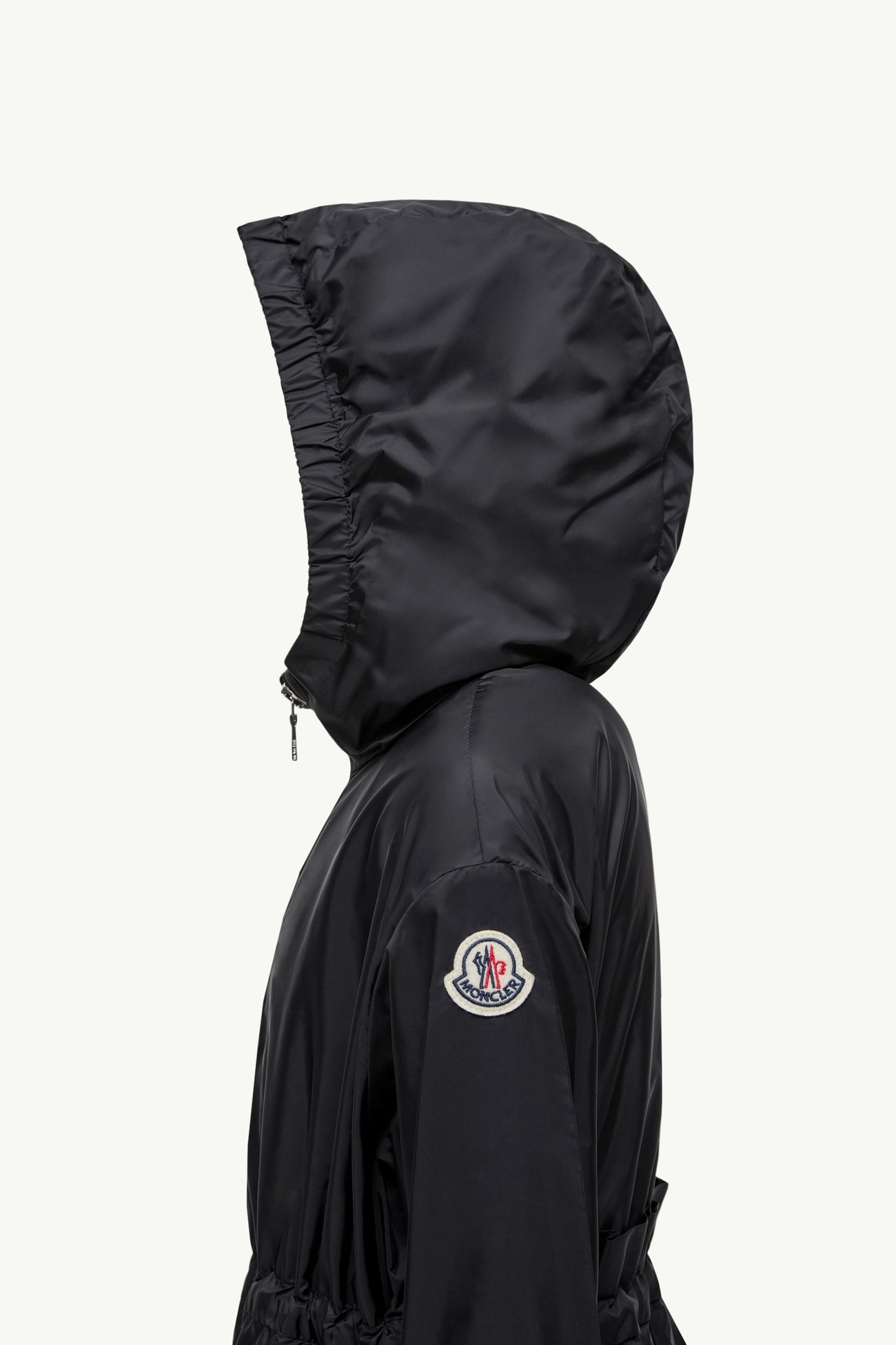 Wete Hooded Parka Jacket Girl Black Moncler 1