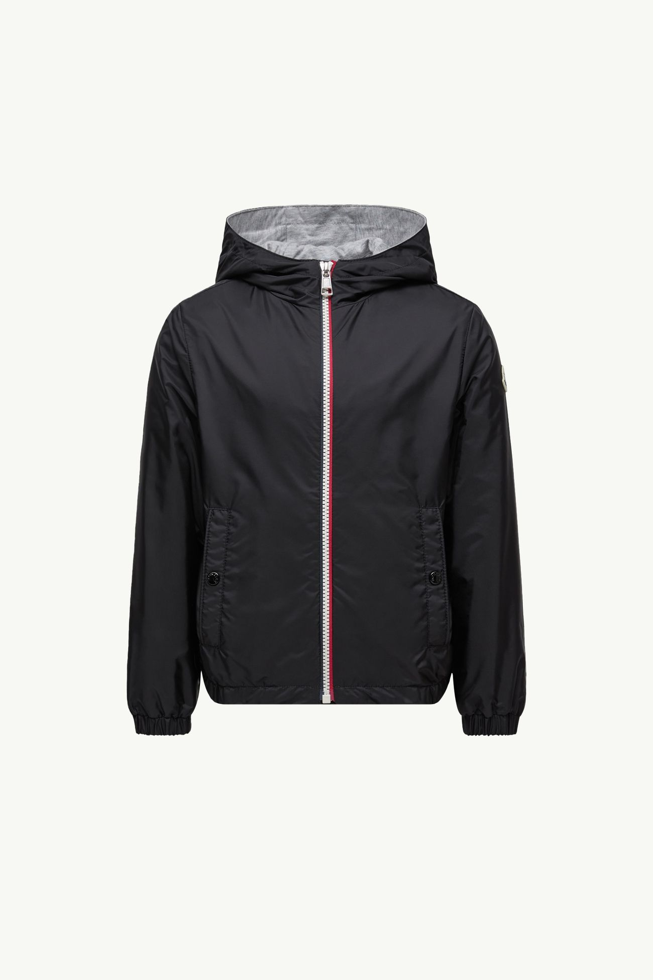 New Urville Hooded Rain Jacket Boy Black Moncler 0