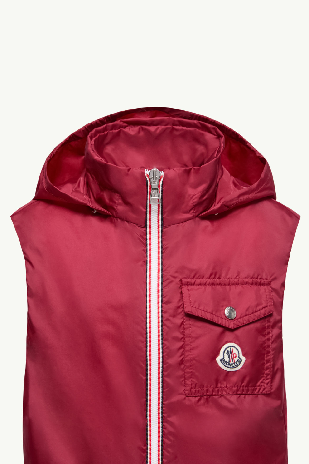 Sacide Gilet Boy Dark Red Moncler 1