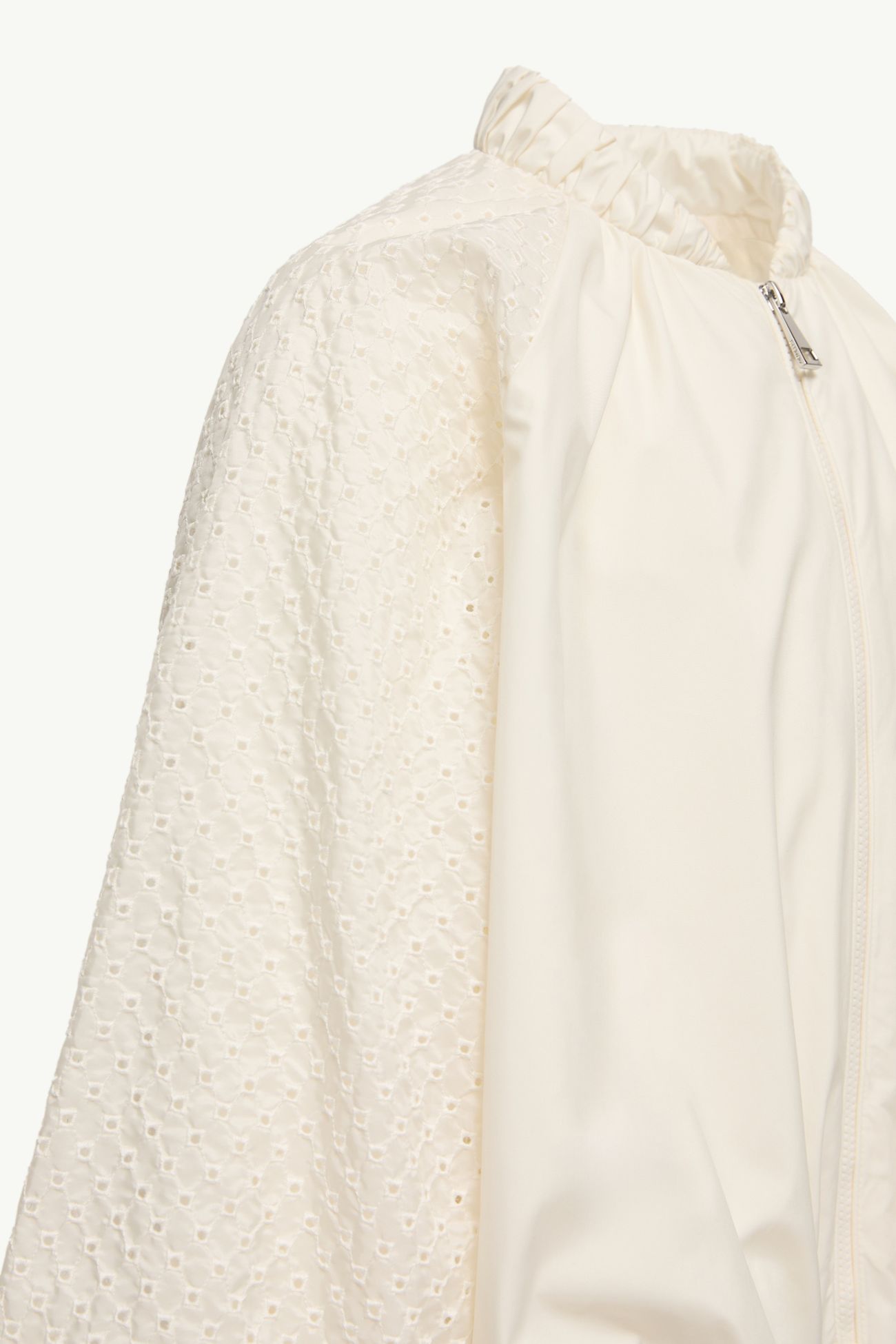 Hyame Jacke mit Spitzenärmeln Mädchen Weiß Moncler 4