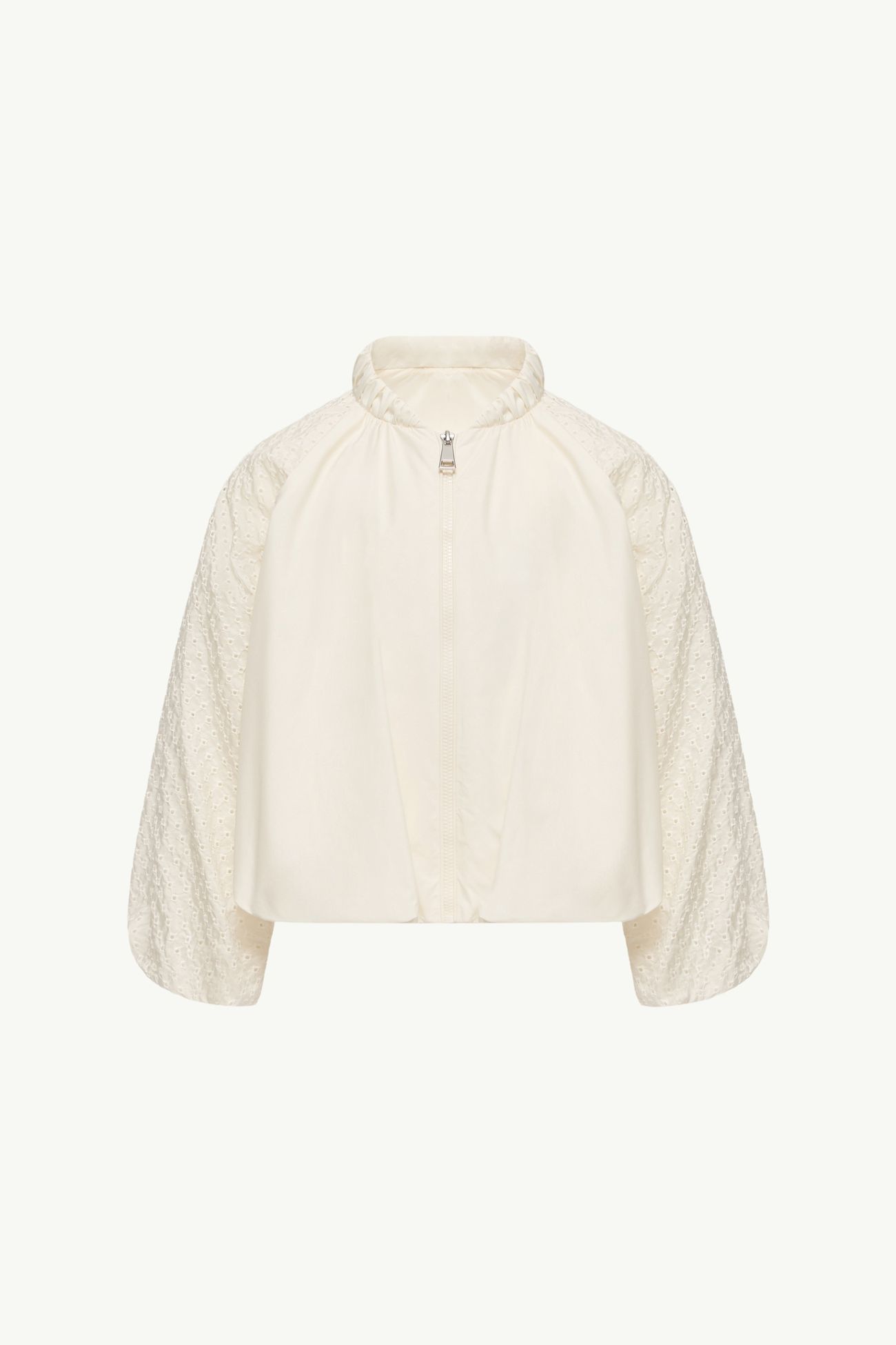 Giacca Hyame con maniche in pizzo Bambina Bianco Moncler 0