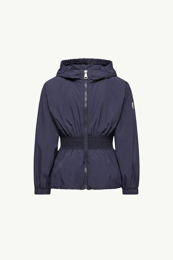 Liriope Hooded Short Jacket Girl Navy Blue Moncler 0