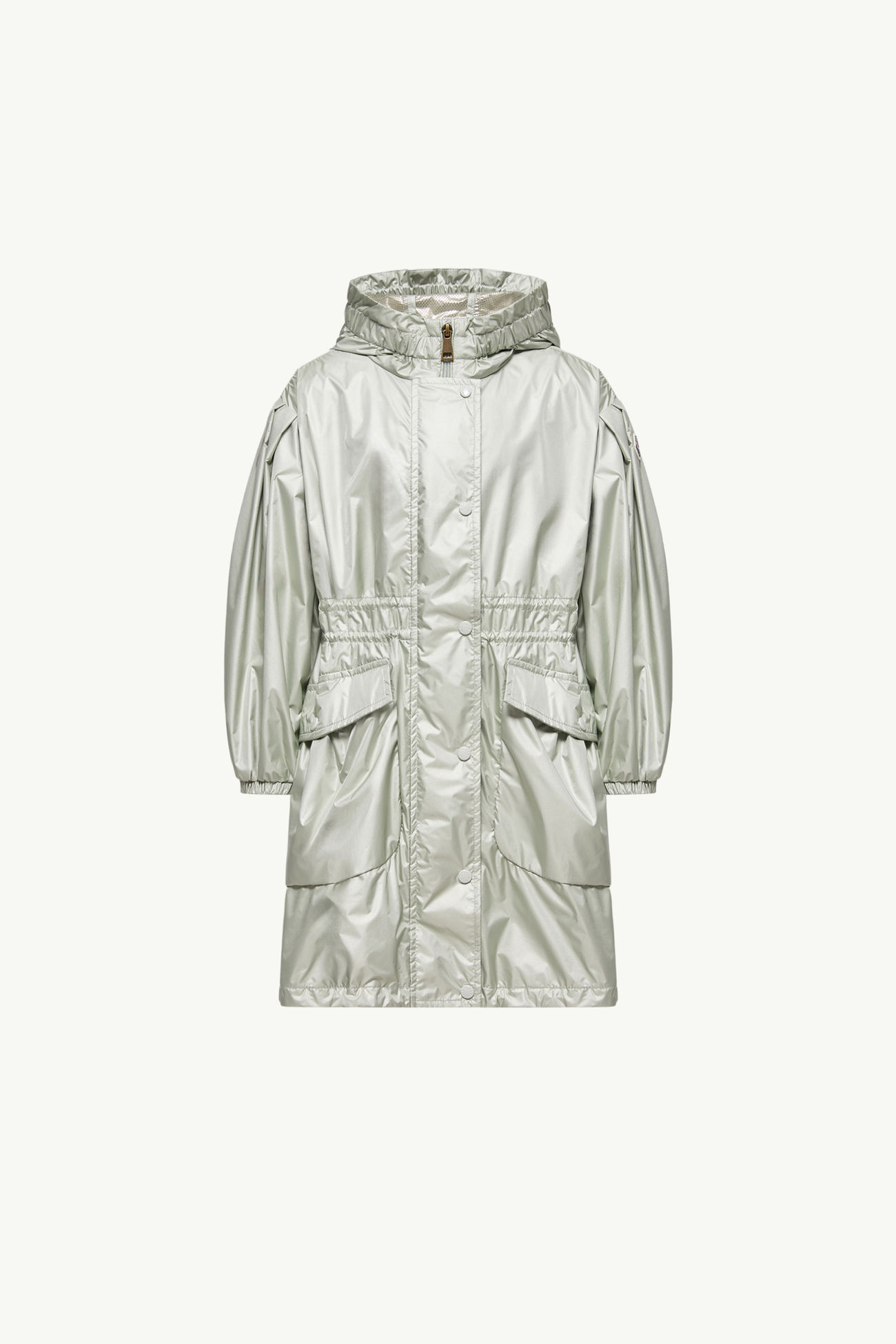 Afet Hooded Parka Girl Light Green Moncler 0