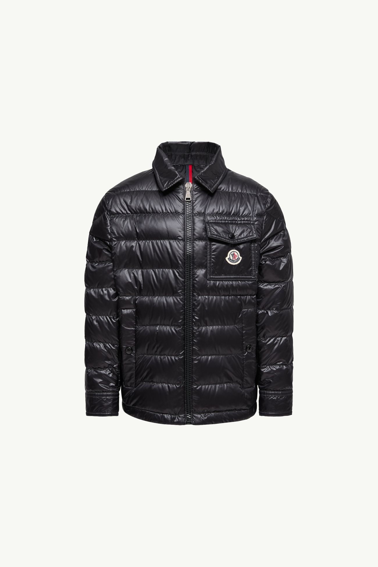 Mourillon Down Shirt Jacket Boy Black Moncler 0