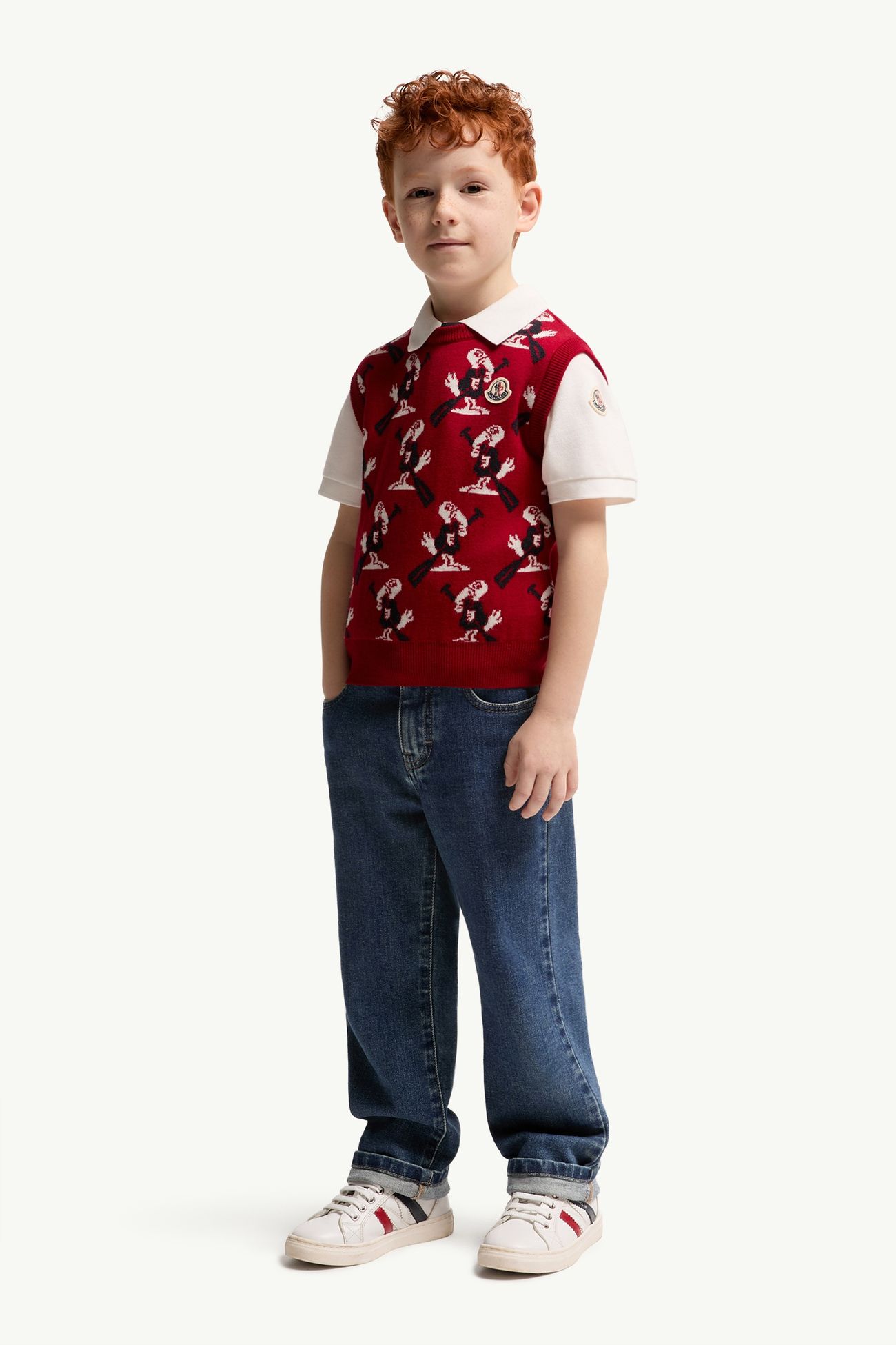 Jeans mit geradem Bein Jungen Jeansblau Moncler 1