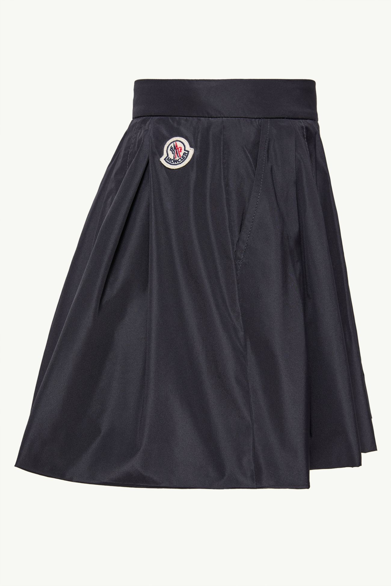 Short plissé en taffetas Fille Bleu Jean Moncler 2