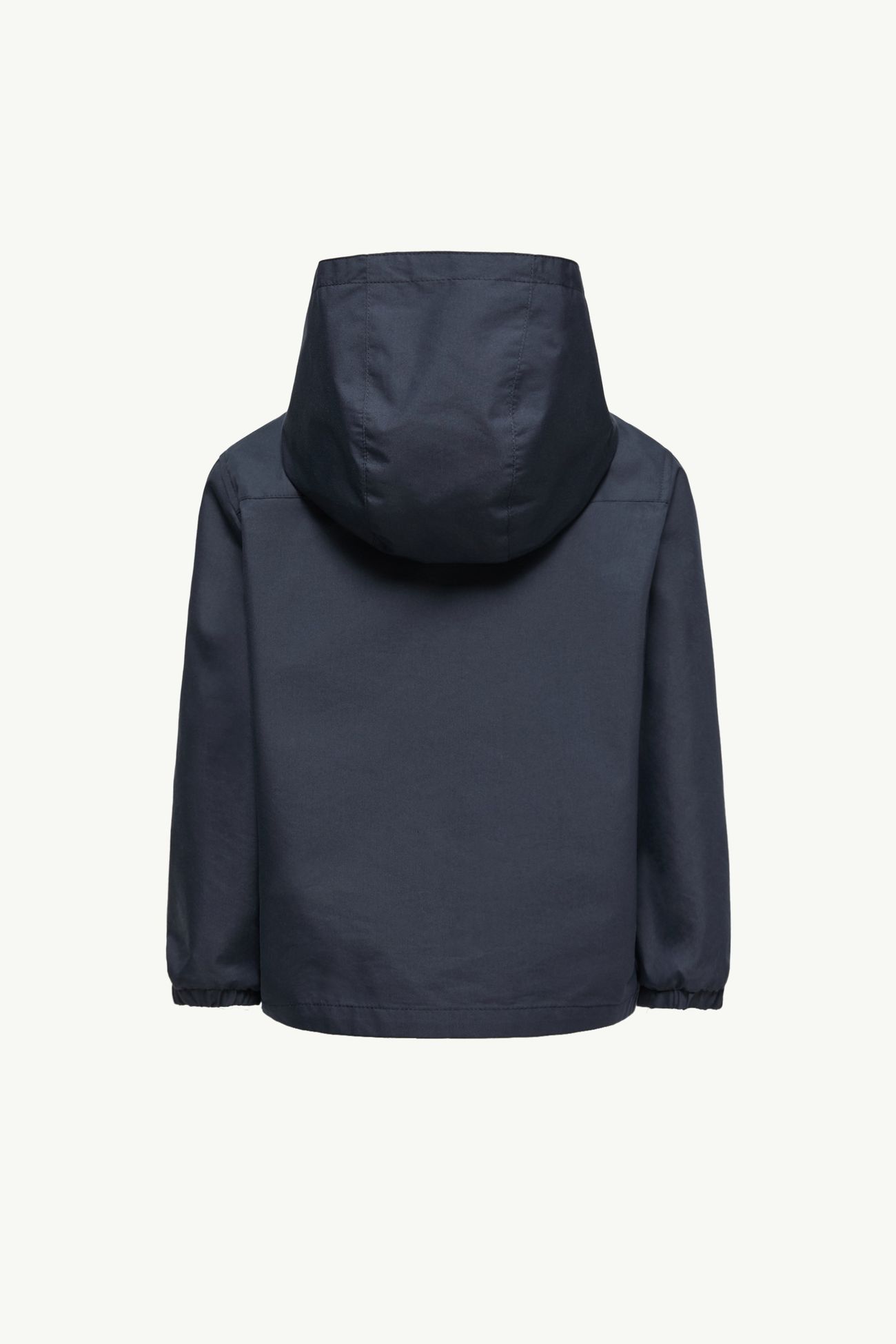 棉質府綢連帽拉鏈恤衫 男童 海軍藍色 Moncler 3