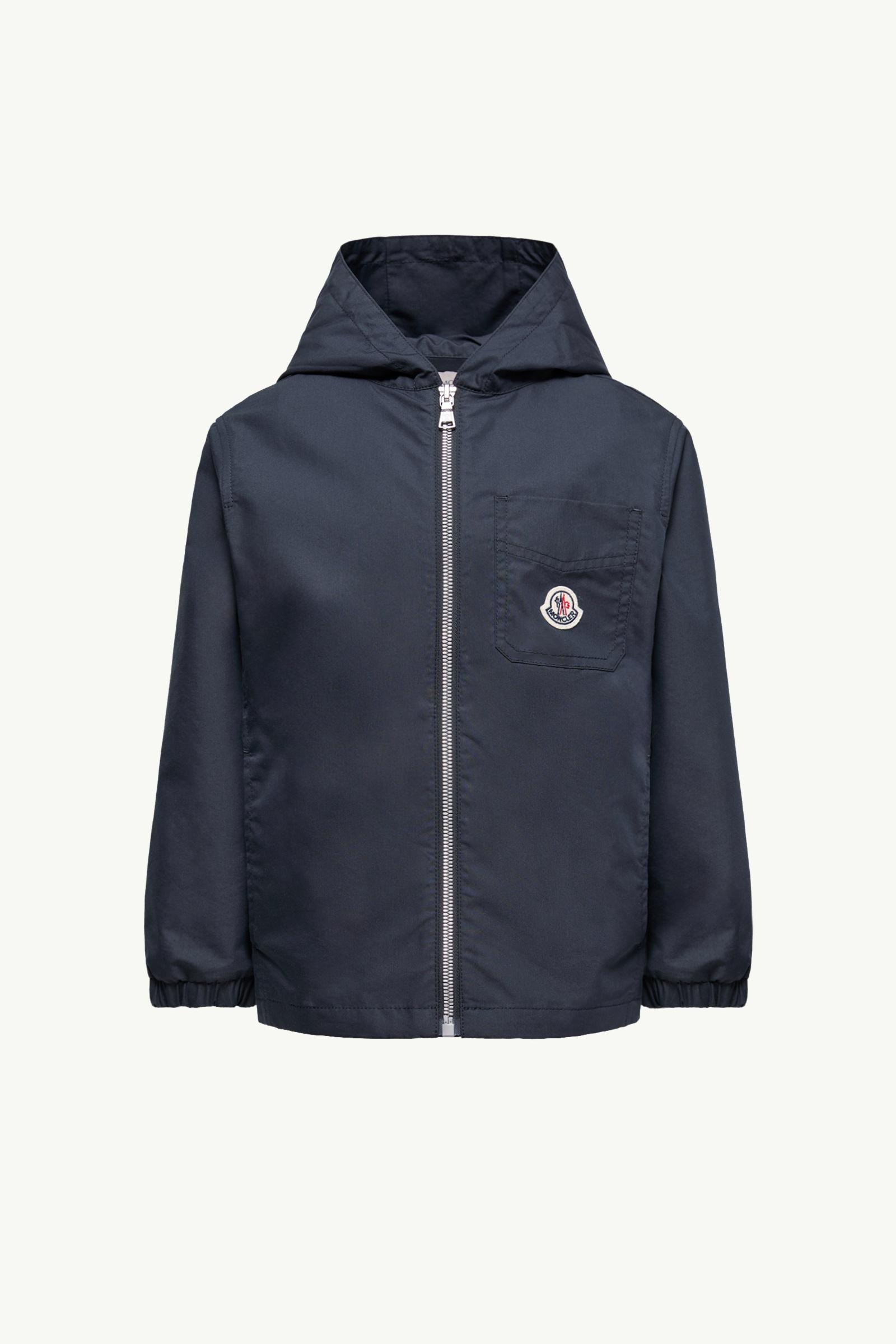 Cotton Poplin Hooded Zip-Up Shirt Boy Navy Blue Moncler, 1 of 0