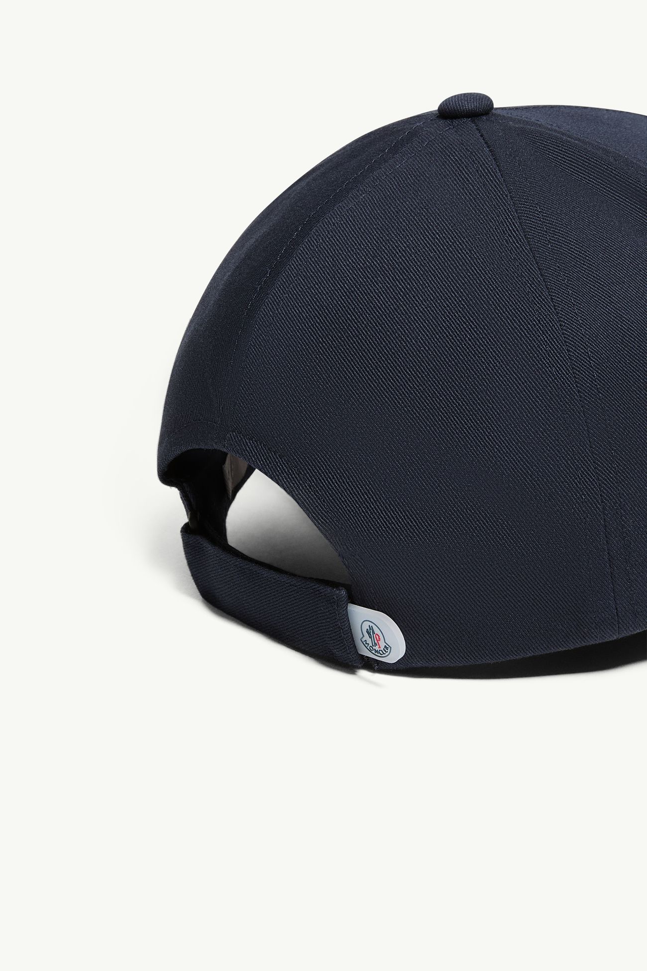 Tricolour Logo Cotton Baseball Cap Boy Navy Blue Moncler 3