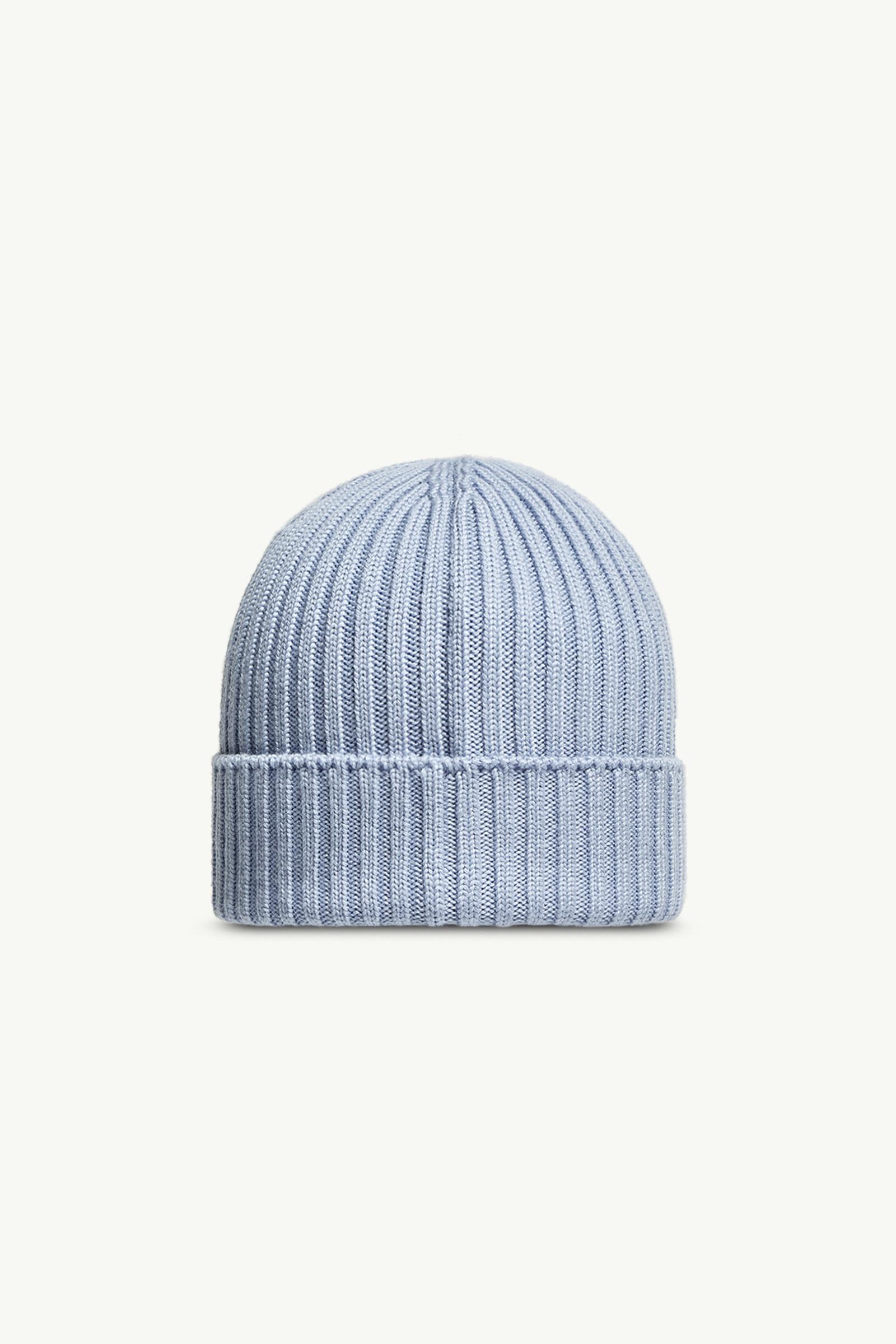 Light Blue Wool Beanie - Accessories & Shoes for Children | Moncler US Light Blue Wool Beanie - Accessories & Shoes for Children | Moncler US