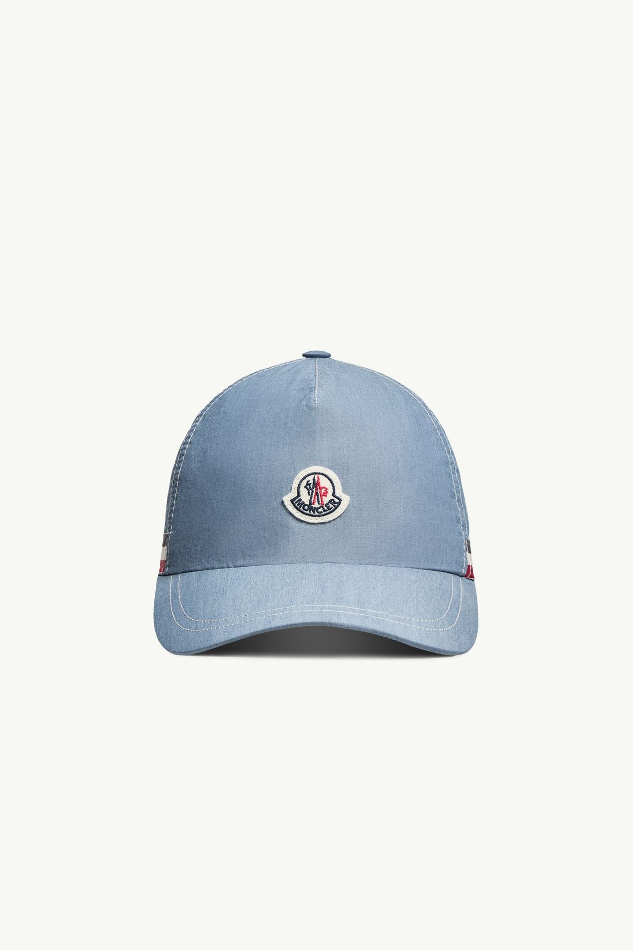 Baseballkappe aus Chambray Jungen Hellblau Moncler 0