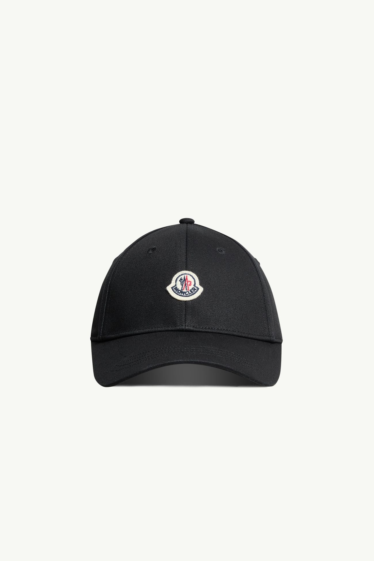 Baseball Cap aus Baumwoll-Gabardine Jungen Schwarz Moncler 0