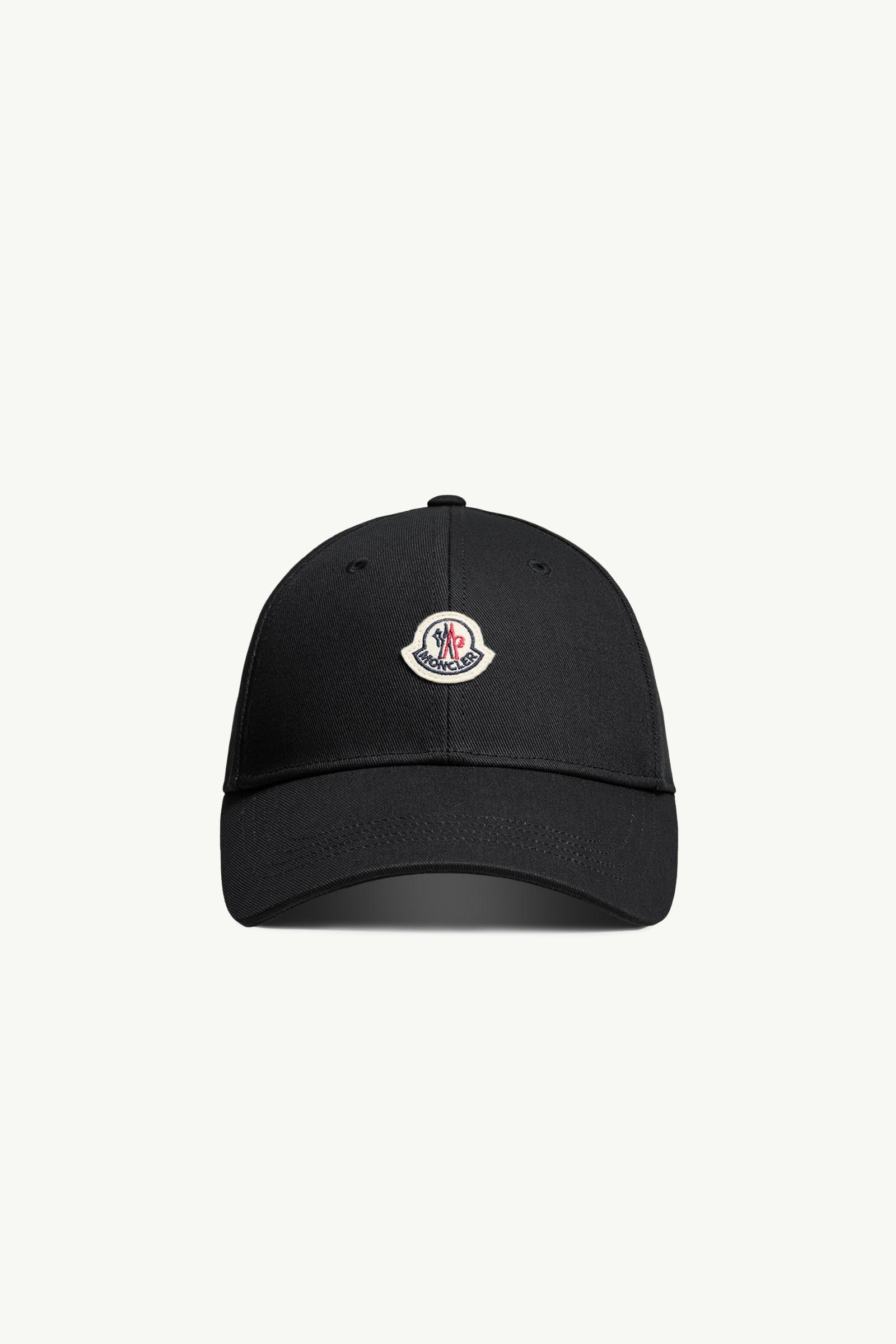 Black Cotton Gabardine Baseball Cap - Accessories & Shoes for
