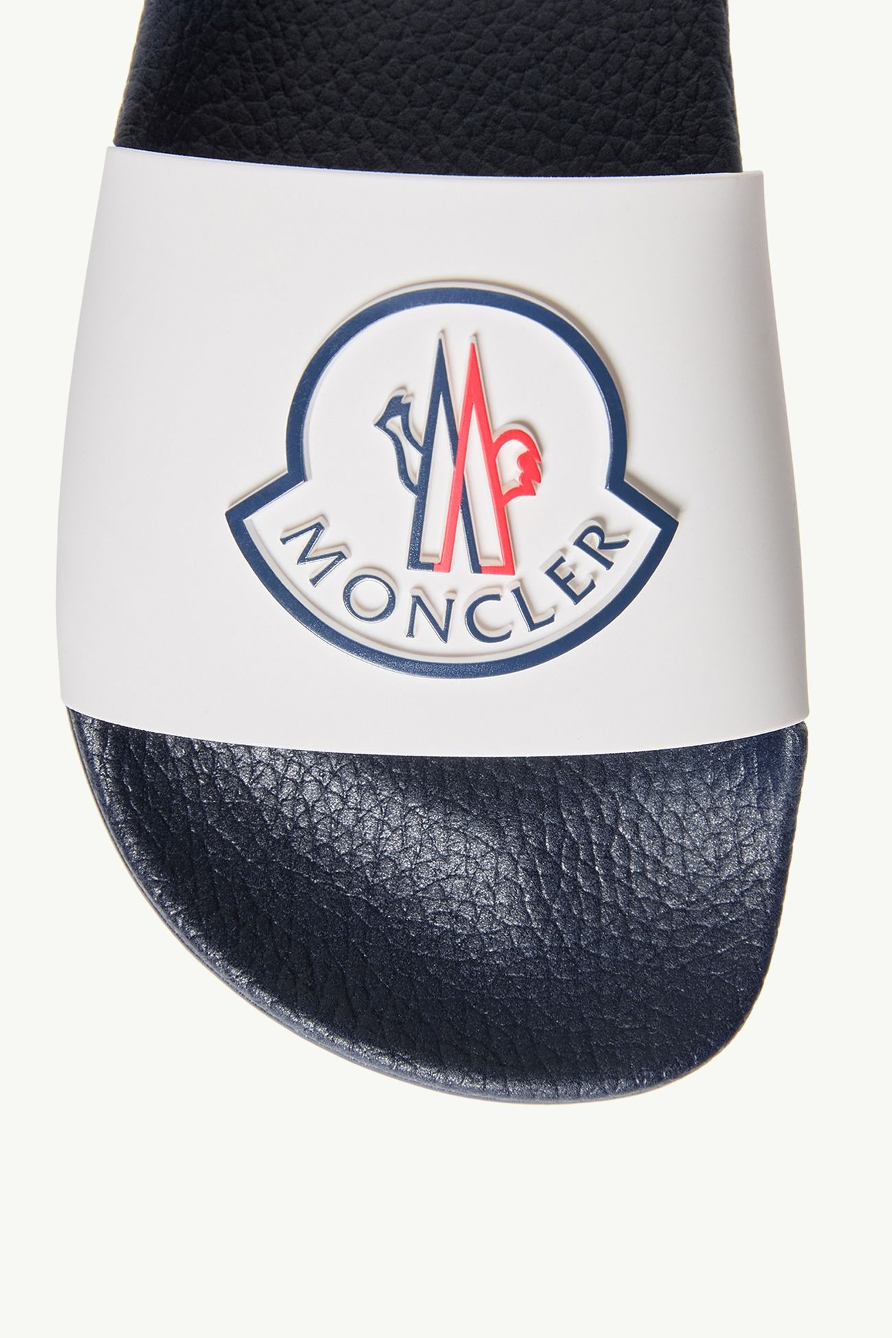 Petit Basile Slides Gender Neutral White & Blue Moncler 1
