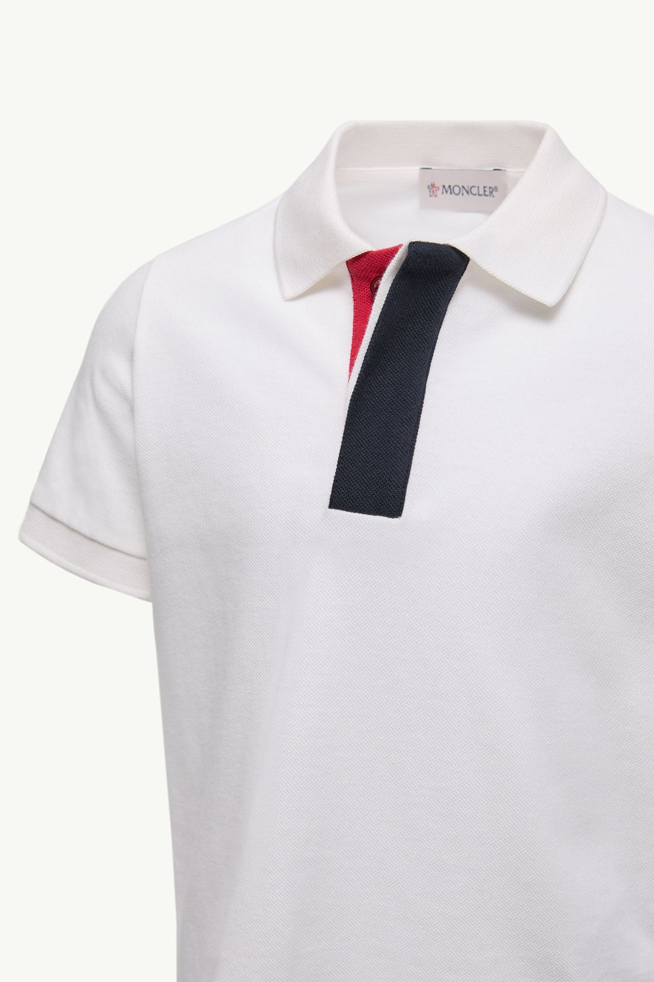 男童三色饰边棉质珠地Polo衫 男童 白色 Moncler 2