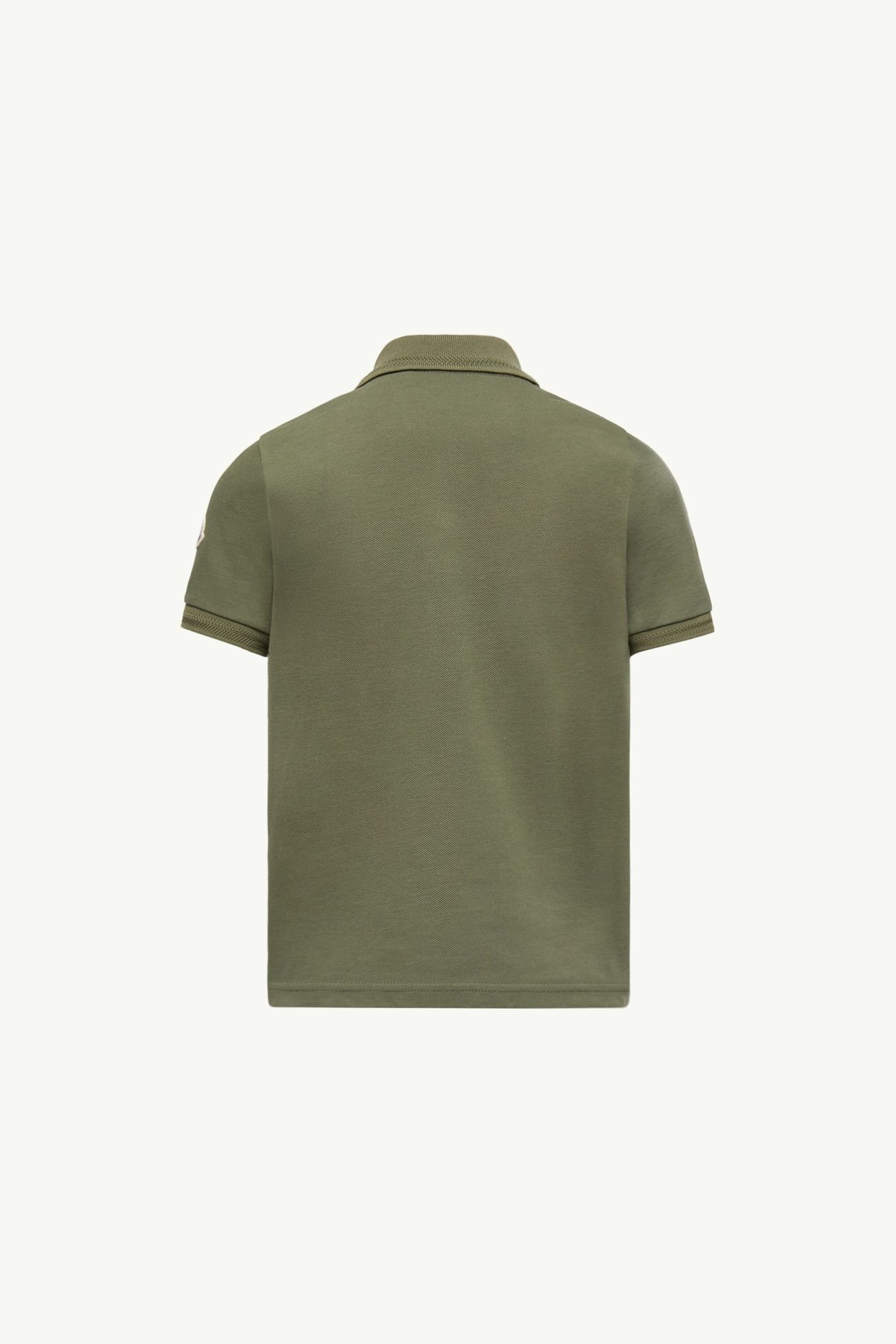 Polo in piquet di cotone Bambino Verde Oliva Moncler 3