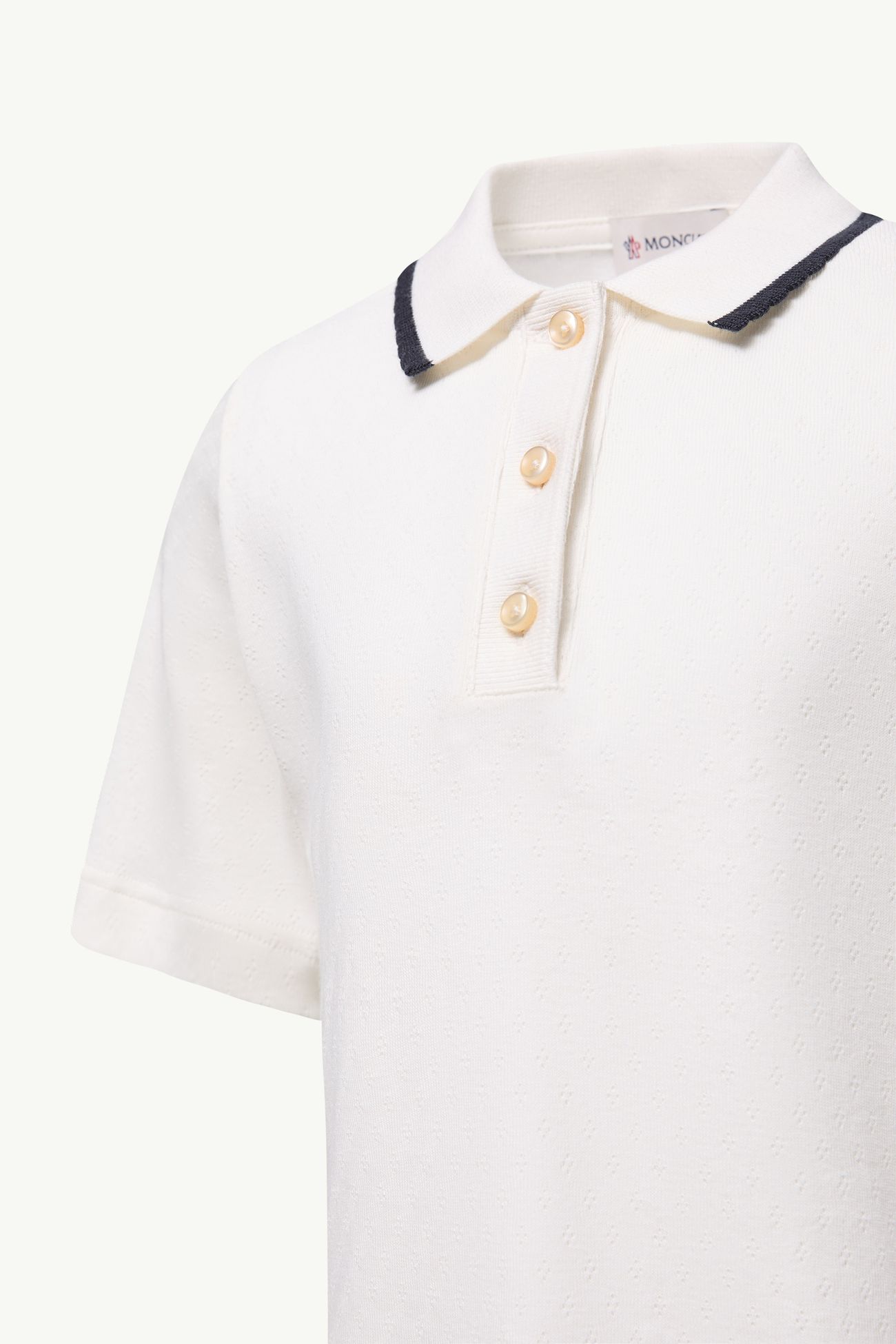 Polo de algodón Niña Blanco Moncler 2