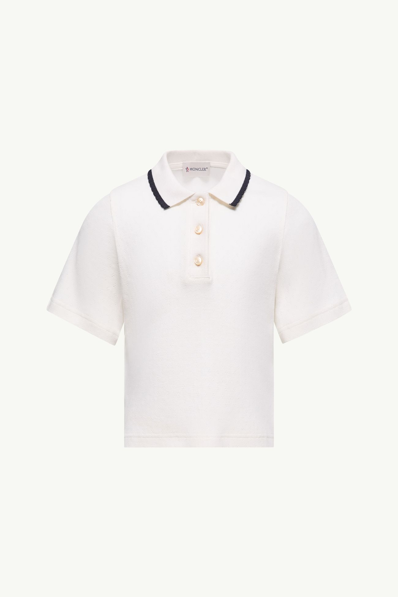 棉質Polo恤 女童 白色 Moncler 0
