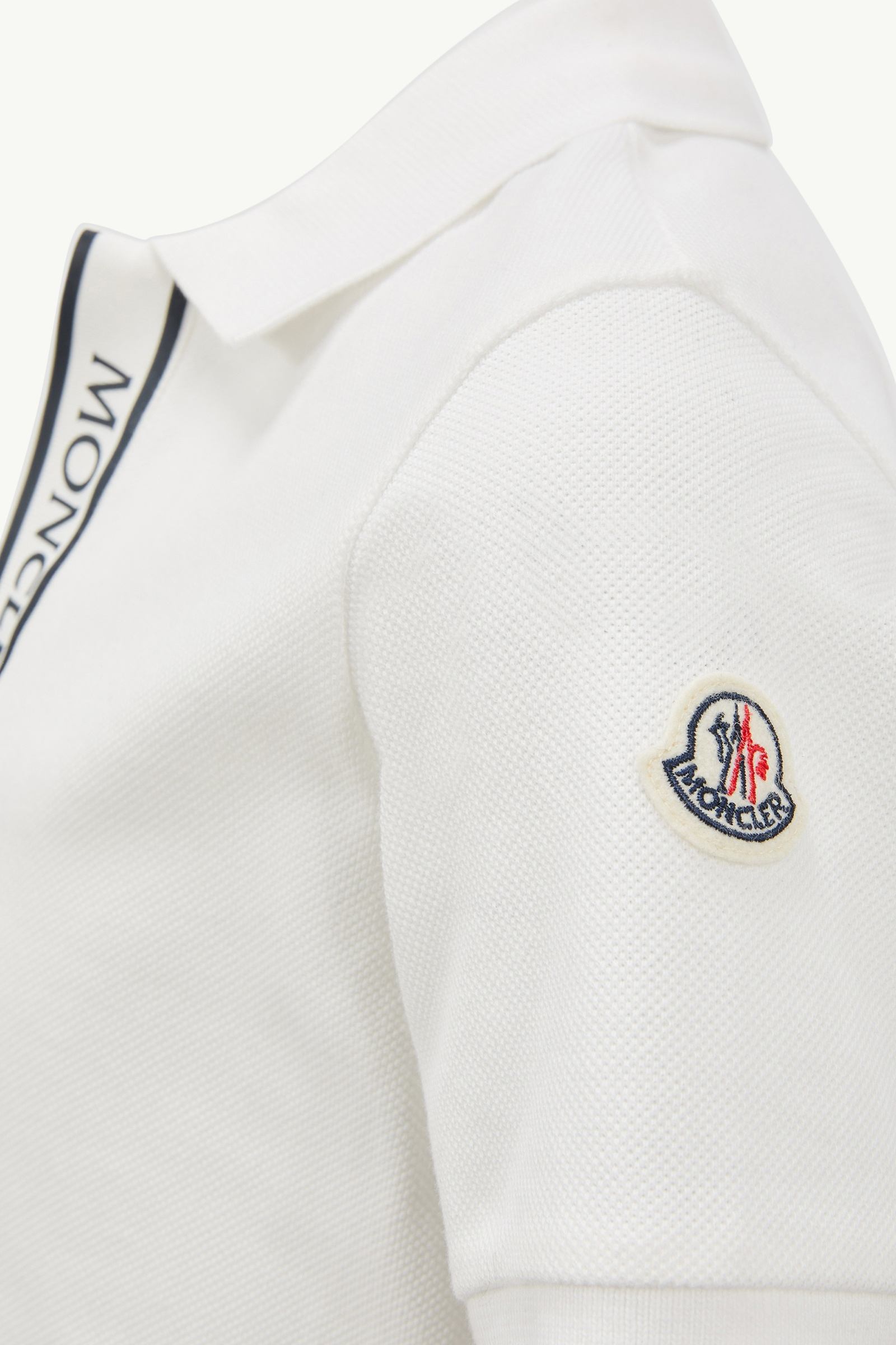 White Logo-Trimmed Cotton Piquet Polo Shirt - Polos & T-shirts for