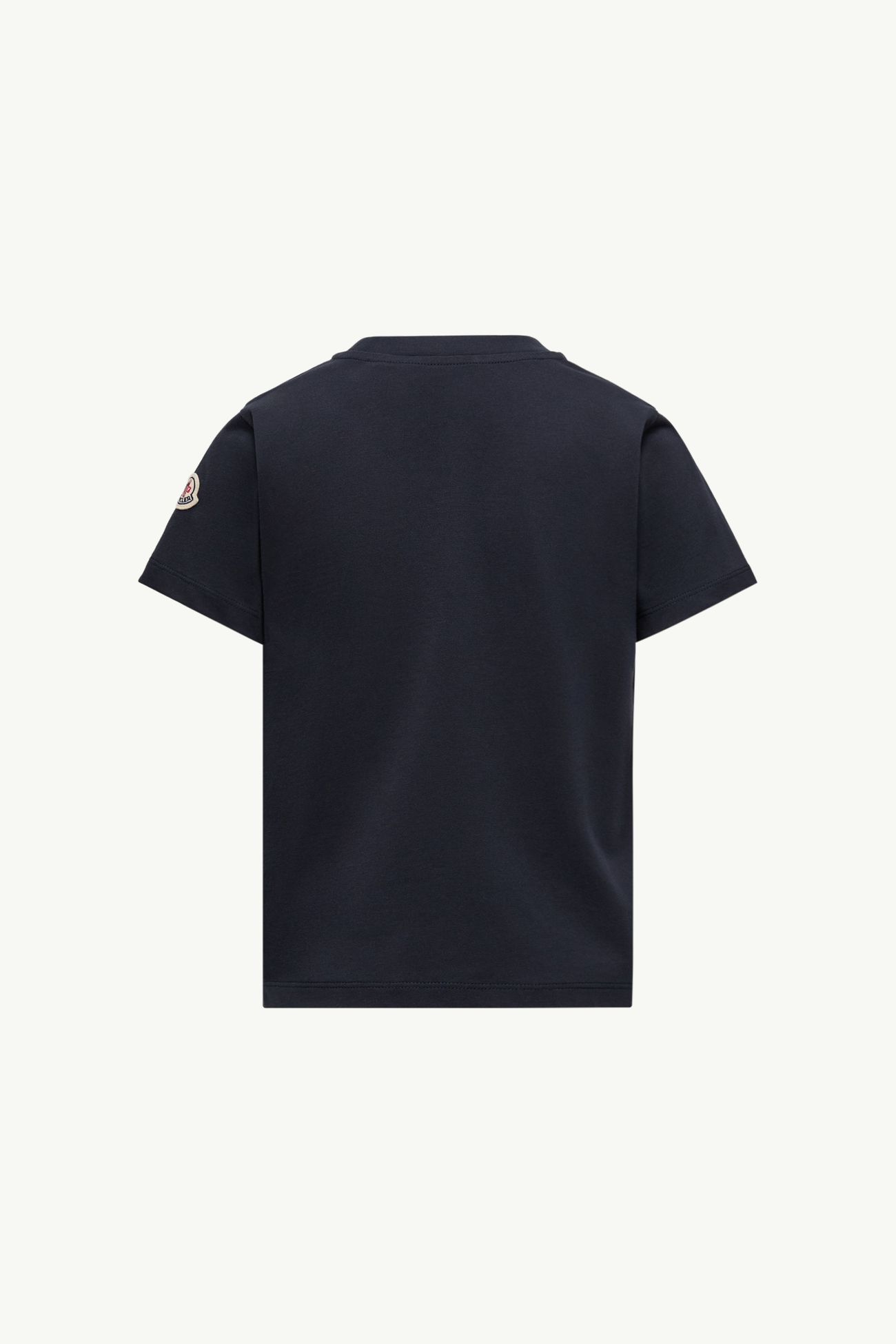 T-Shirt aus Baumwolle mit Logoprint Jungen Navyblau Moncler 3