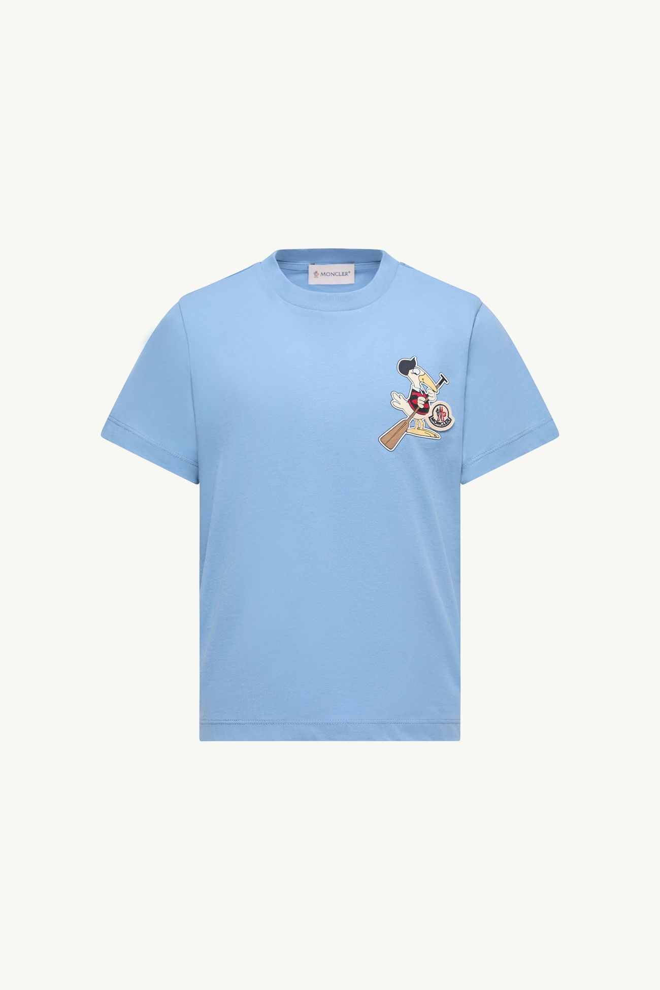 Mon Duck男童标识棉质T恤 男童 浅蓝色 Moncler 0