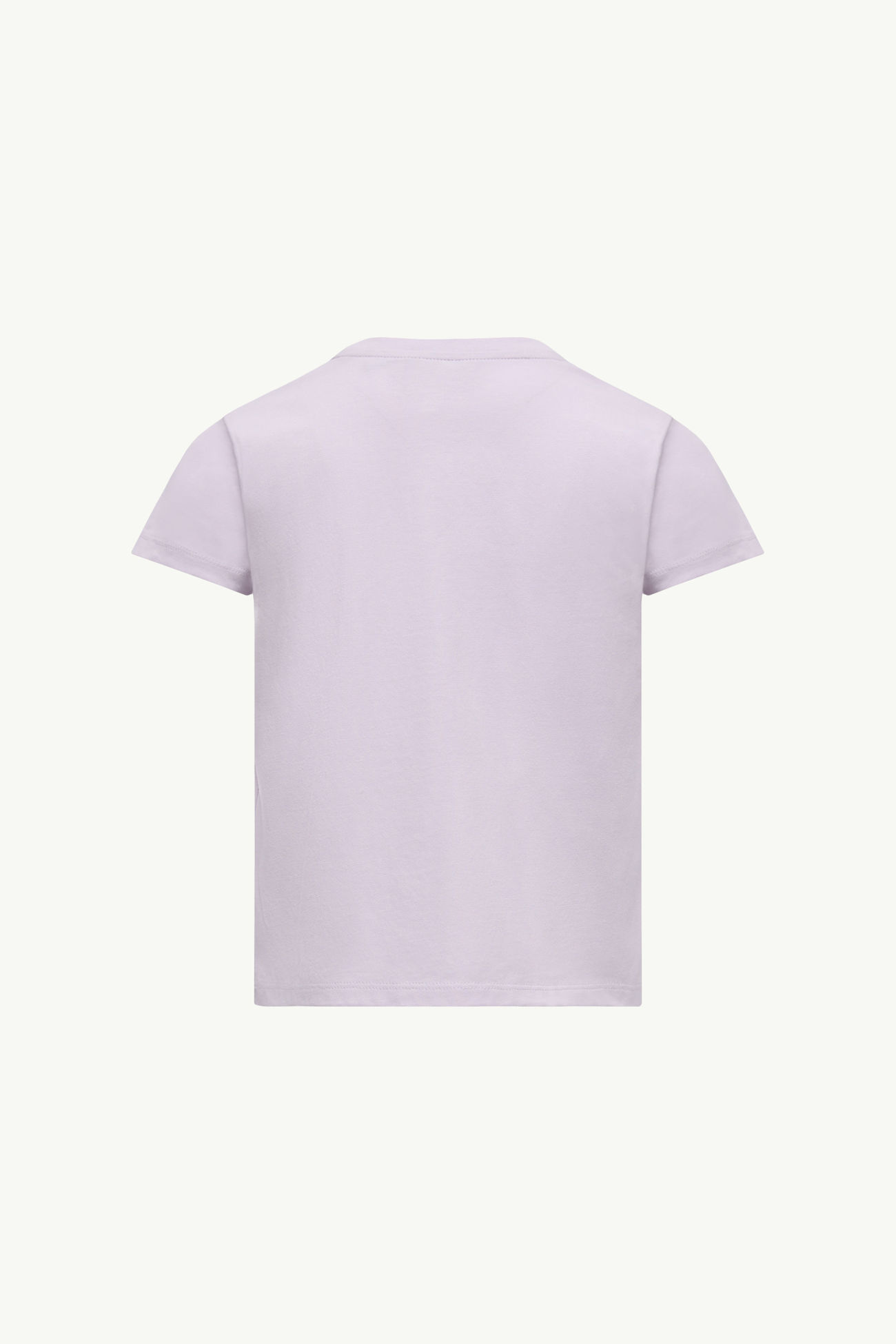 Logo Cotton T-Shirt Girl Lilac Moncler 2